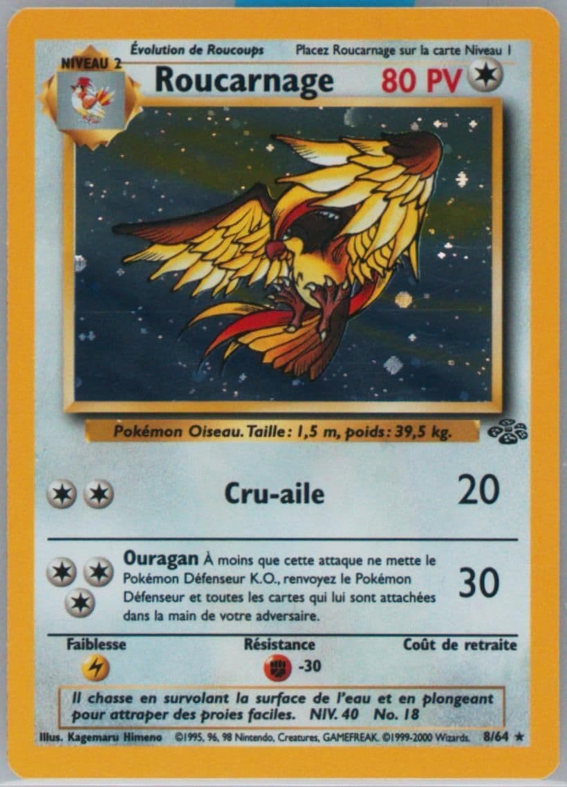 Roucarnage-Holo (8) 2000 Pokemon French Jungle