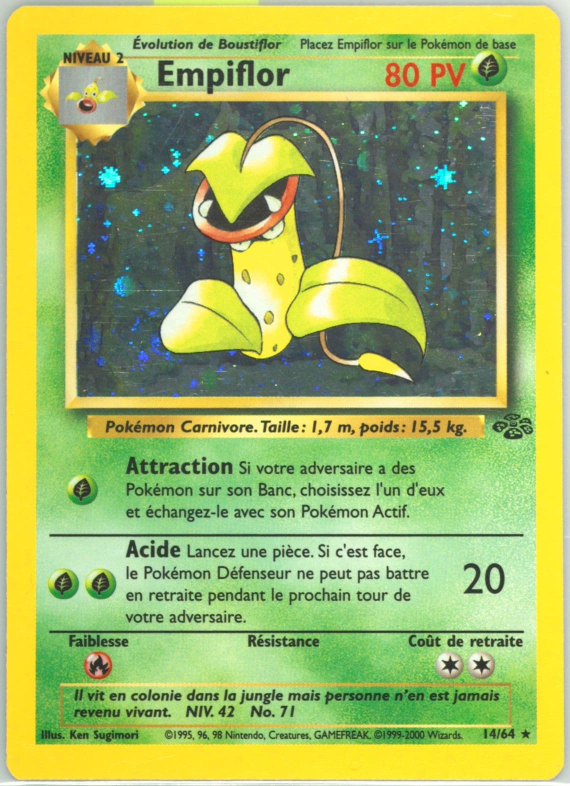Empiflor-Holo (14) 2000 Pokemon French Jungle