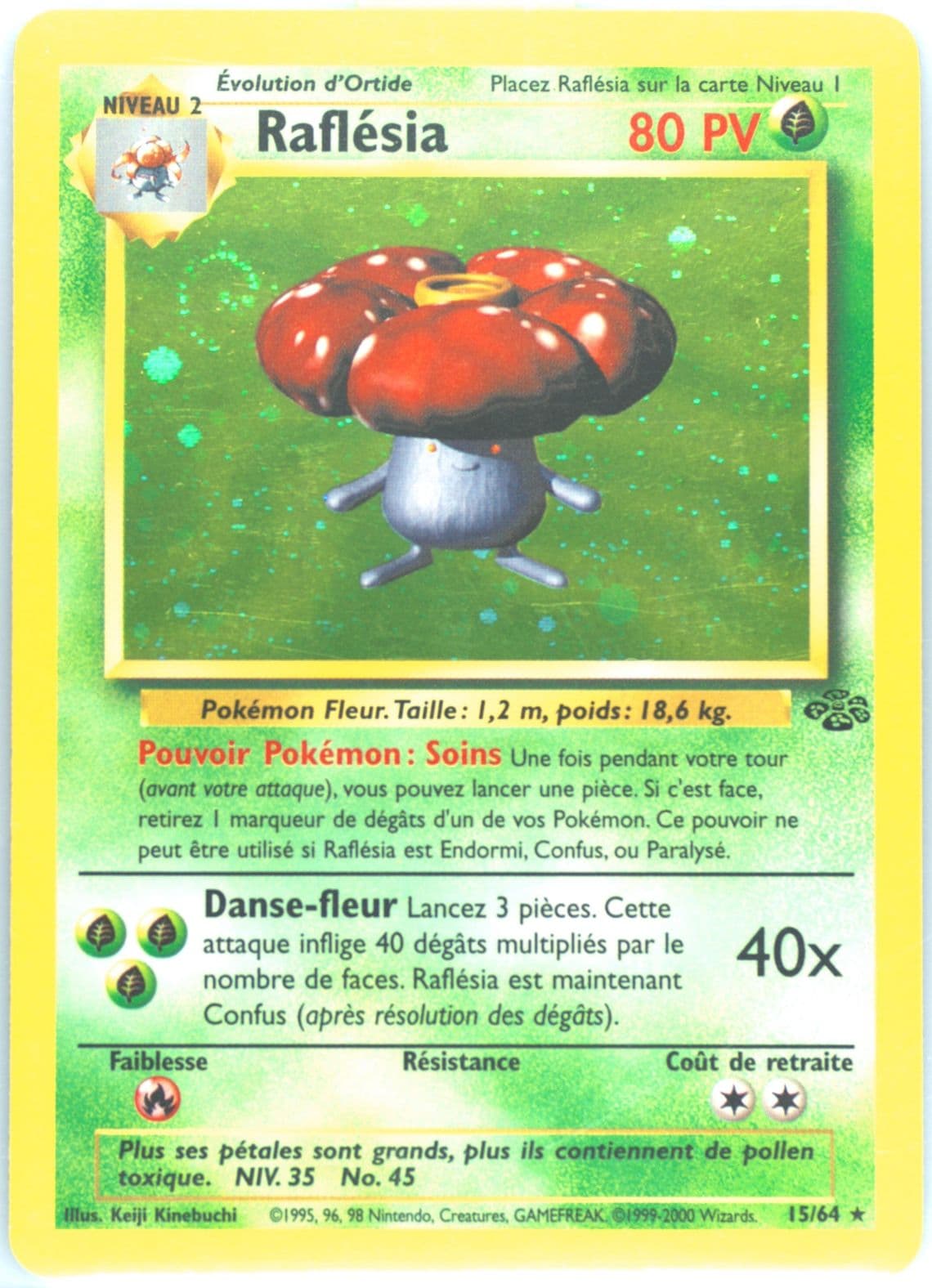 Raflesia-Holo (15) 2000 Pokemon French Jungle