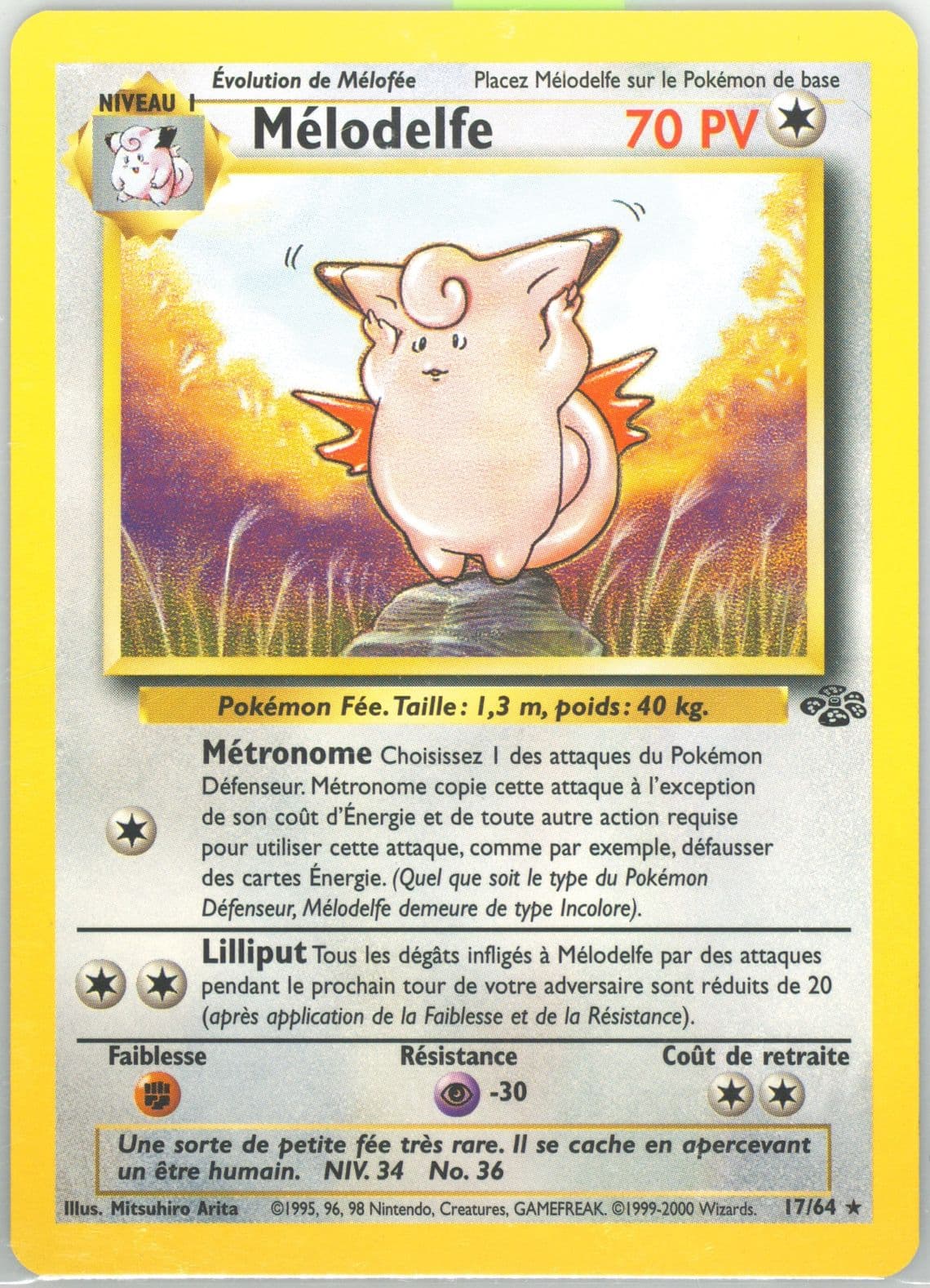 Melodelfe (17) 2000 Pokemon French Jungle