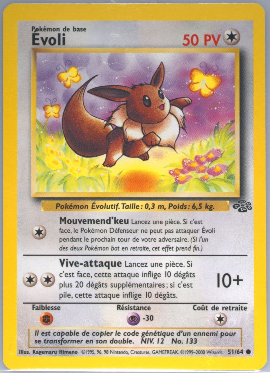 Evoli (51) 2000 Pokemon French Jungle