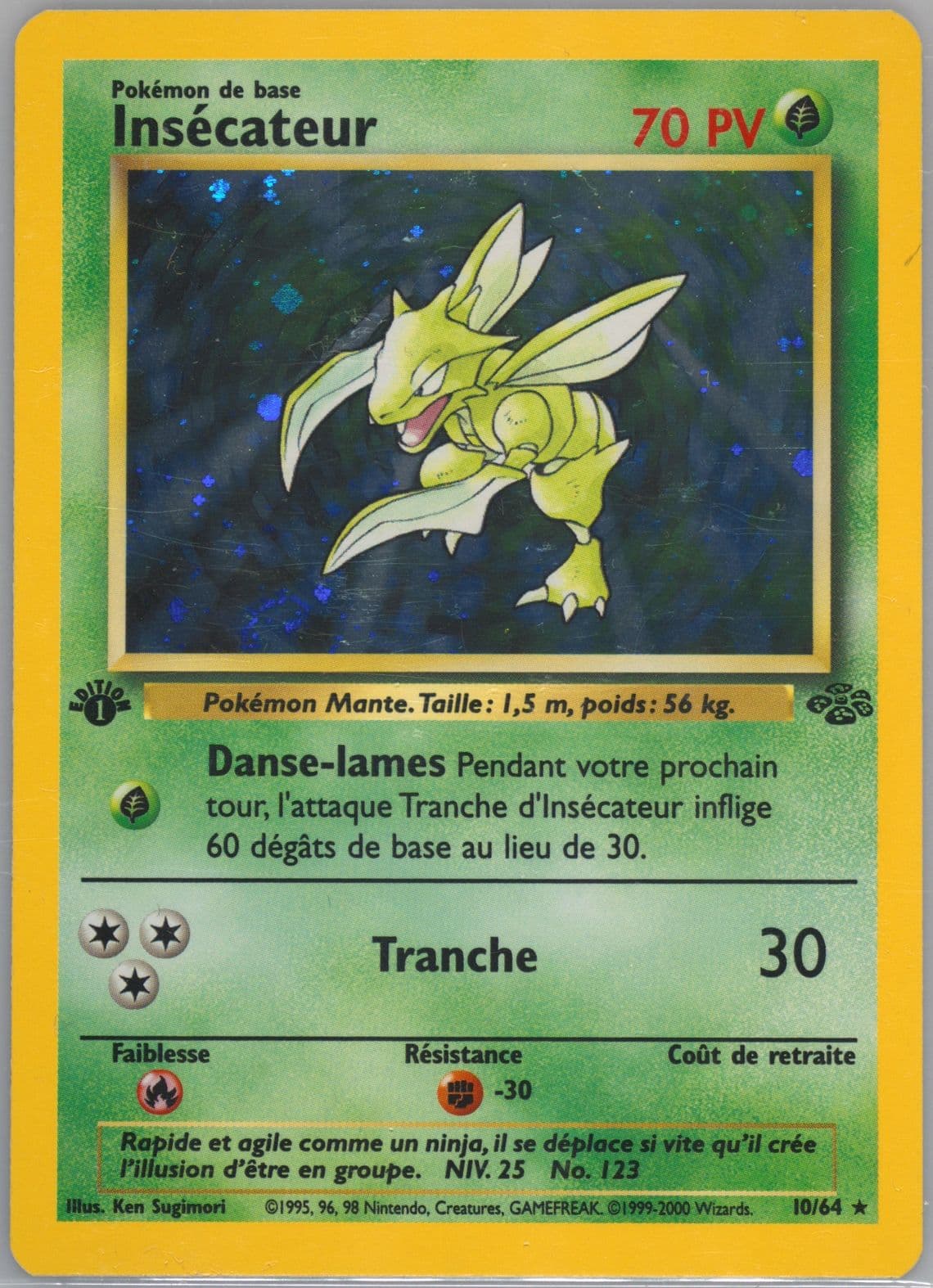 Insecateur-Holo 1st Edition (10) 2000 Pokemon French Jungle