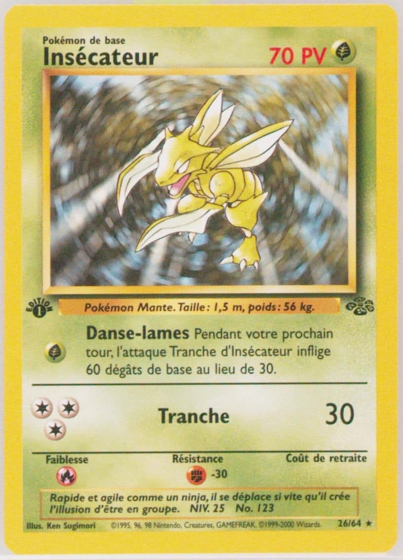 Insecateur 1st Edition (26) 2000 Pokemon French Jungle