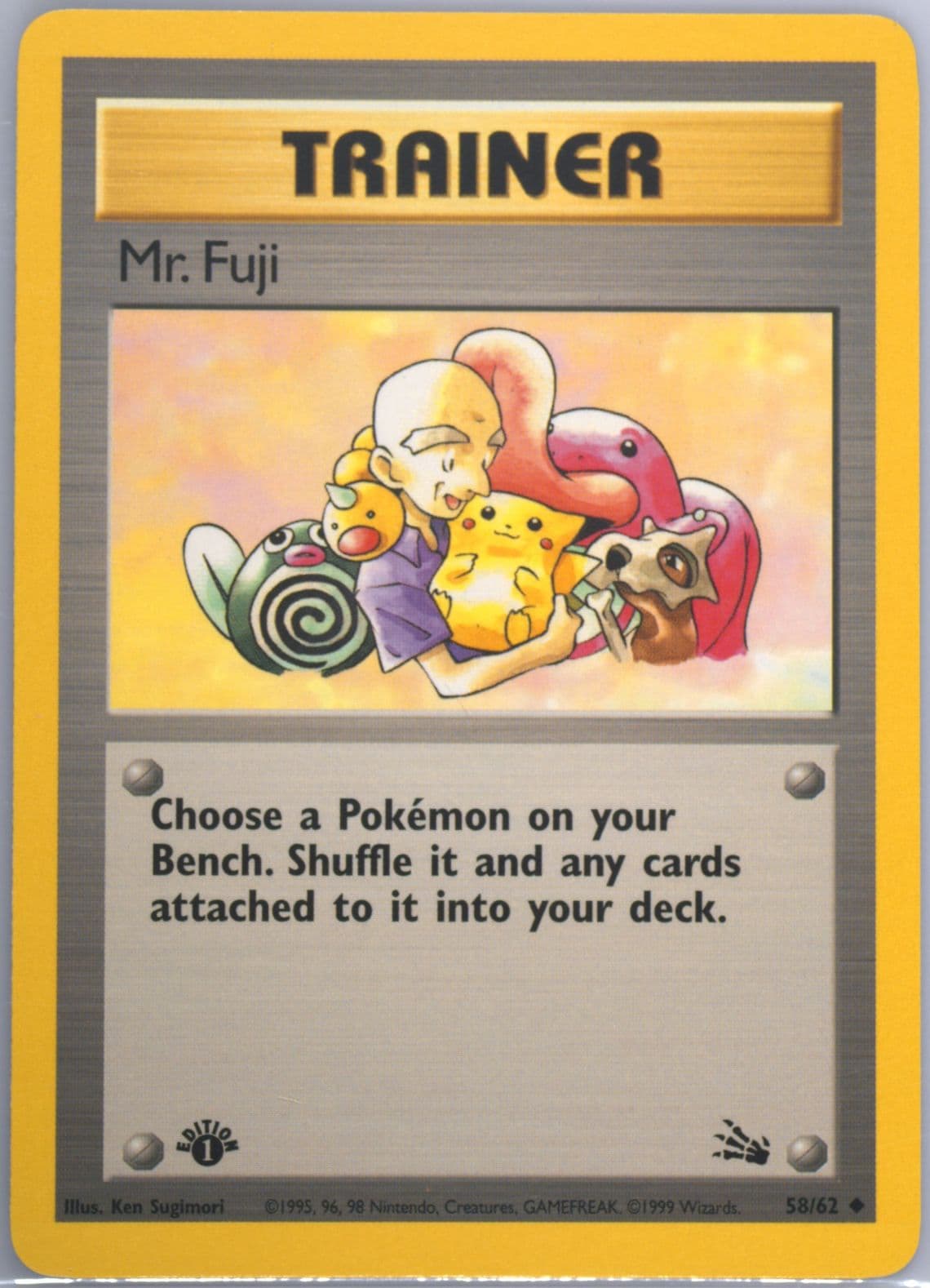 Mr. Fuji 1st Edition (58) 2000 Pokemon Italian Fossil