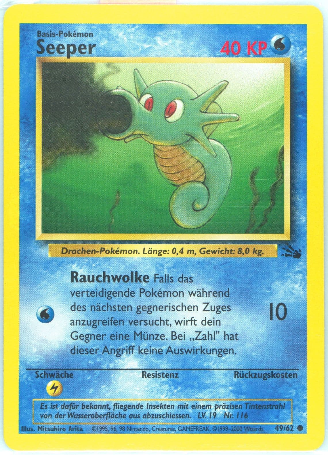 Seeper (49) 2000 Pokemon German Fossil