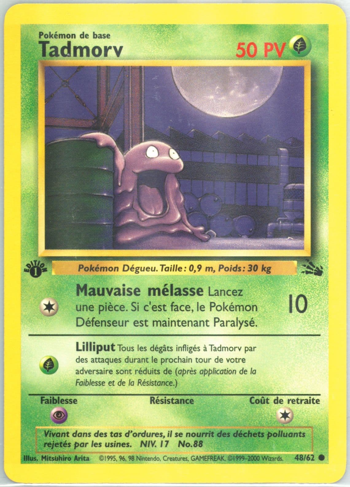 Tadmorv 1st Edition (48) 2000 Pokemon French Fossil