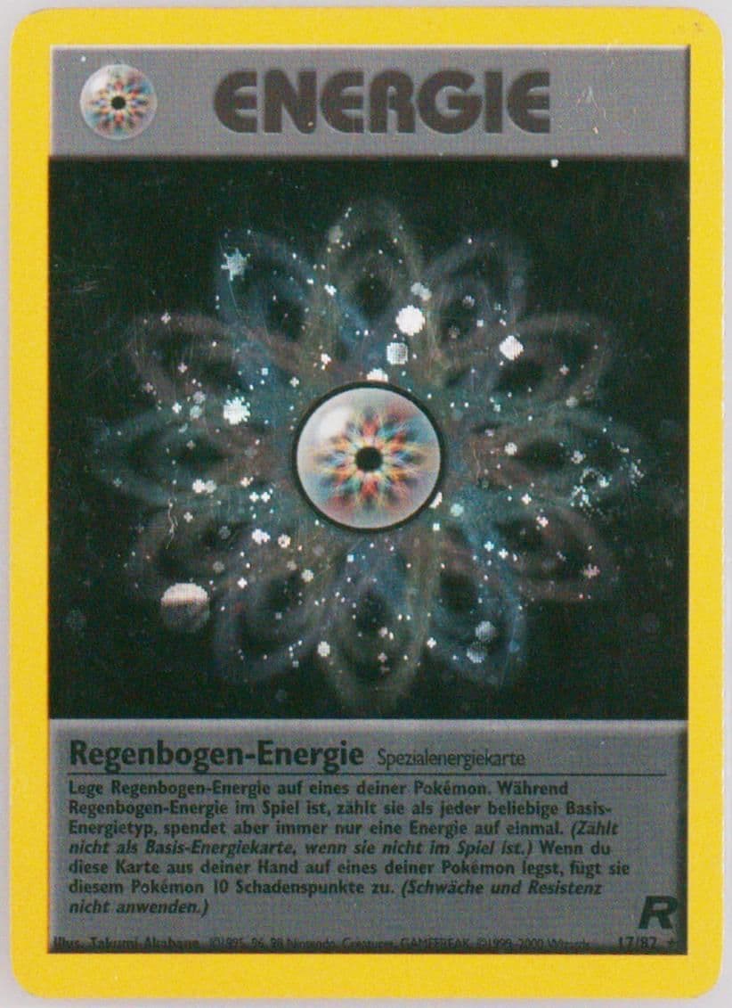 Regenbogen-Energie-Holo German (17) 2000 Pokemon Rocket