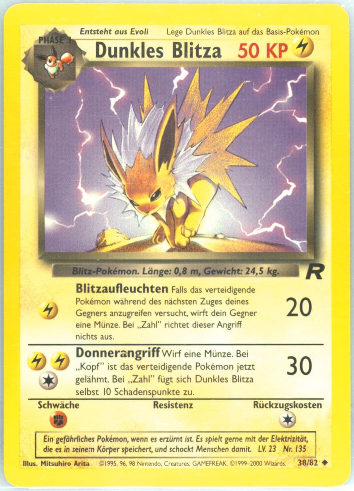 Dunkles Blitza German (38) 2000 Pokemon Rocket