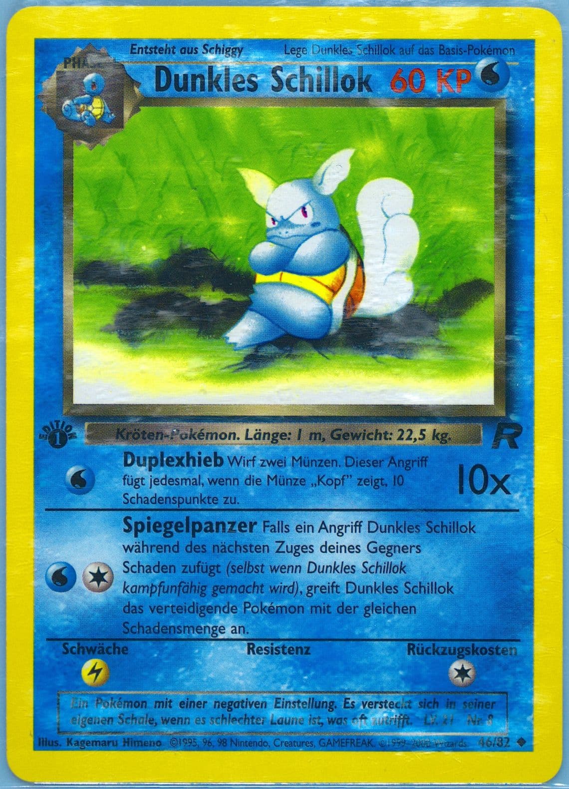Dunkles Schillok German-1st Edition (46) 2000 Pokemon Rocket
