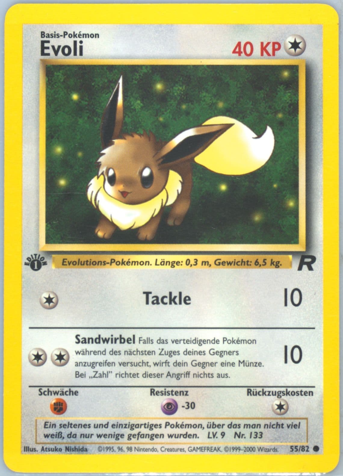 Evoli German-1st Edition (55) 2000 Pokemon Rocket