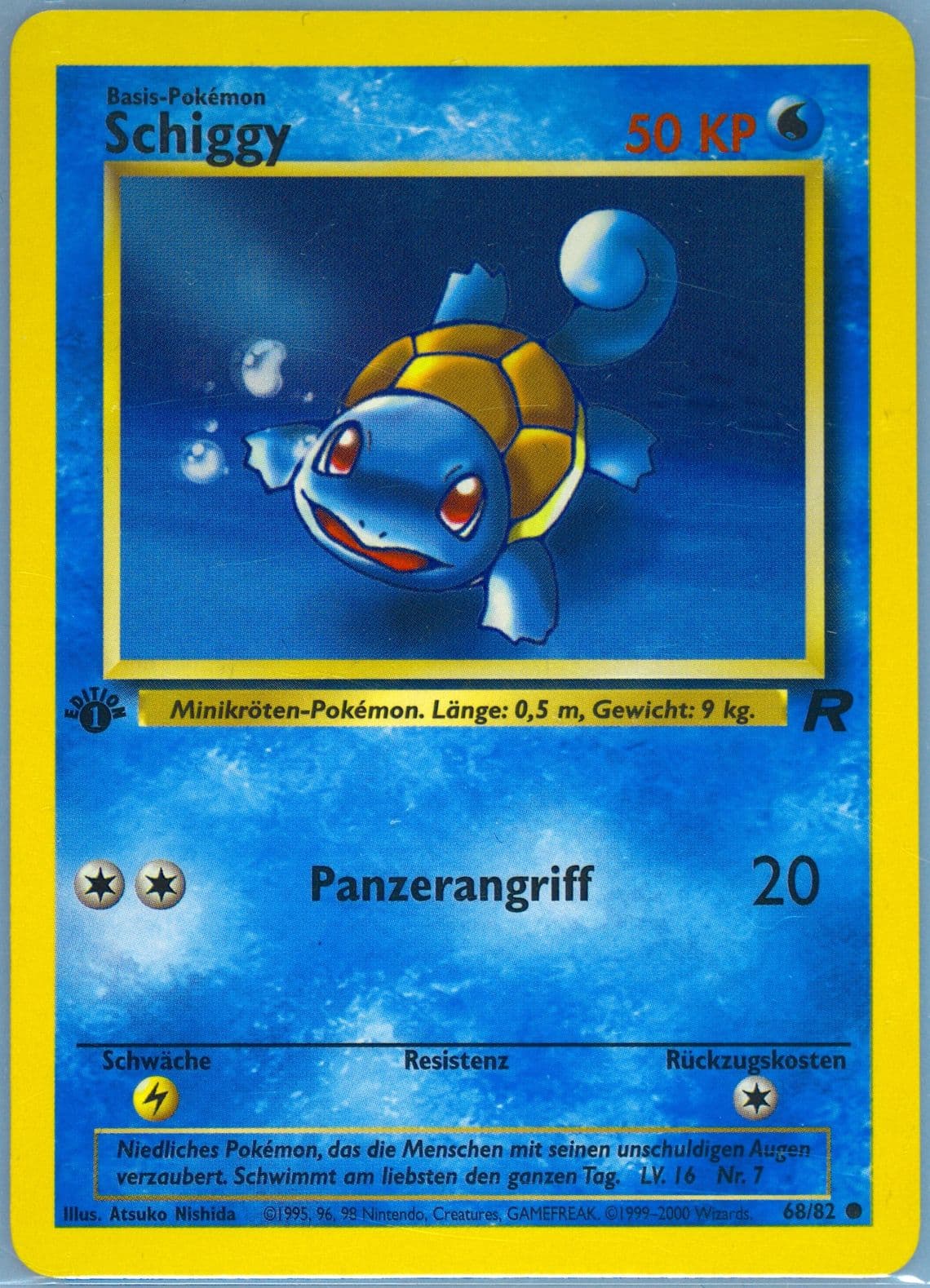 Schiggy German-1st Edition (68) 2000 Pokemon Rocket