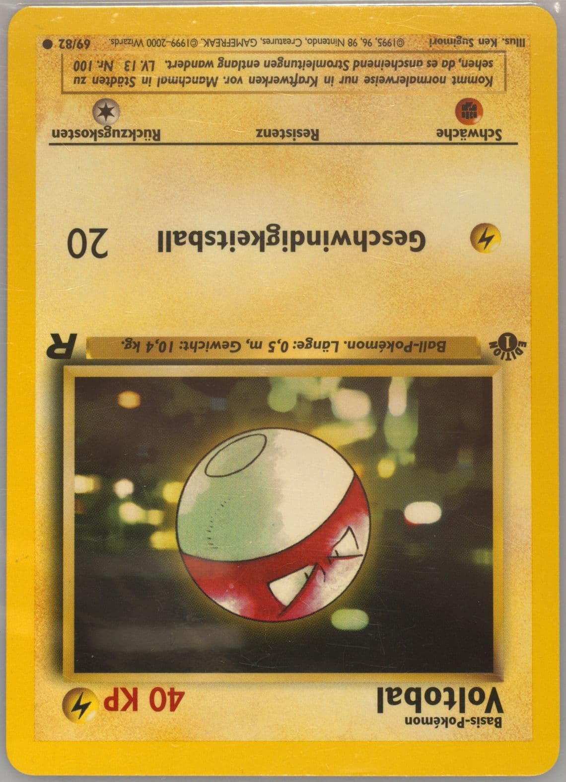 Voltobal German-1st Edition (69) 2000 Pokemon Rocket