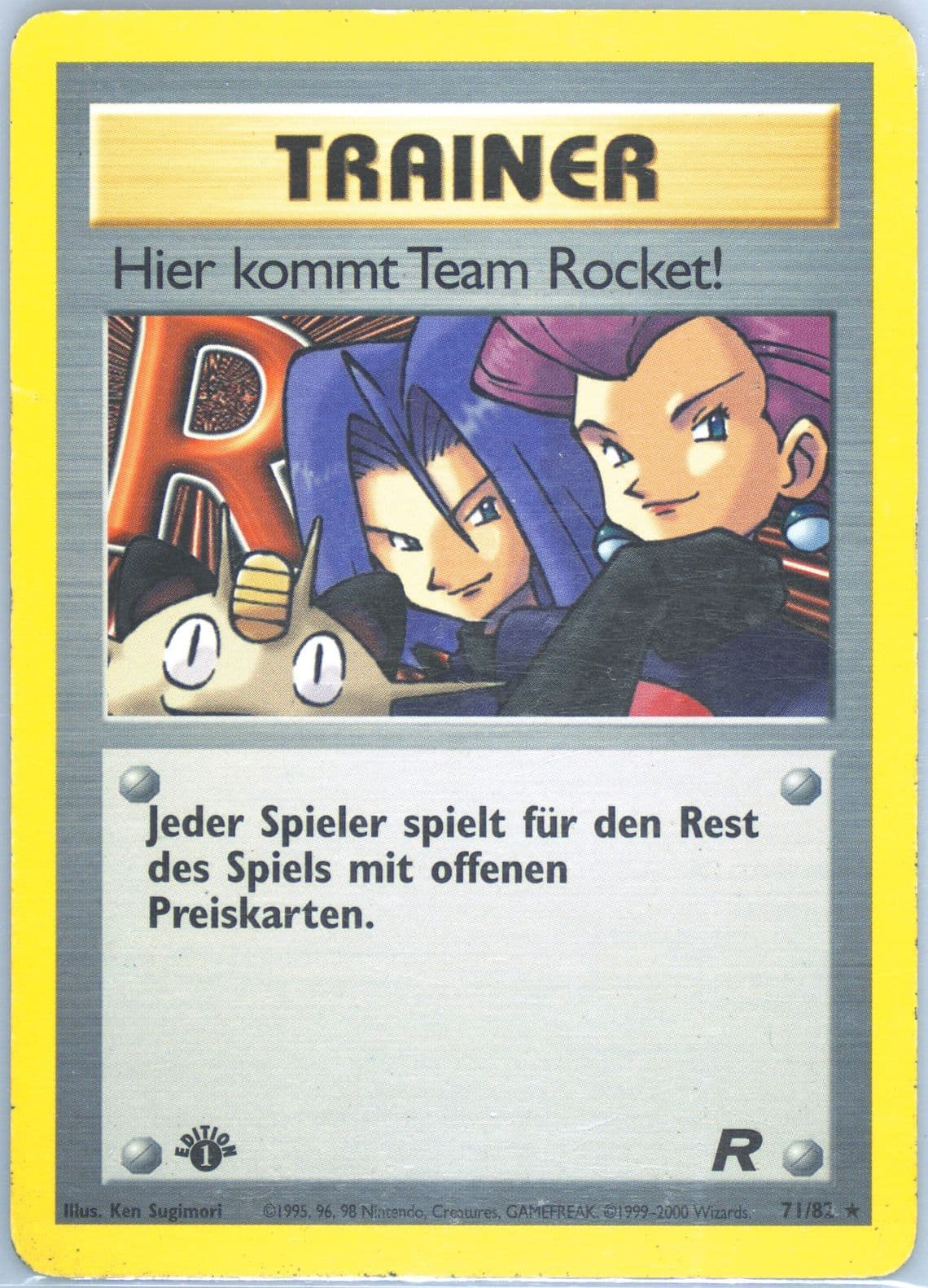 Hier Kommt Team Rocket! German-1st Edition (71) 2000 Pokemon Rocket