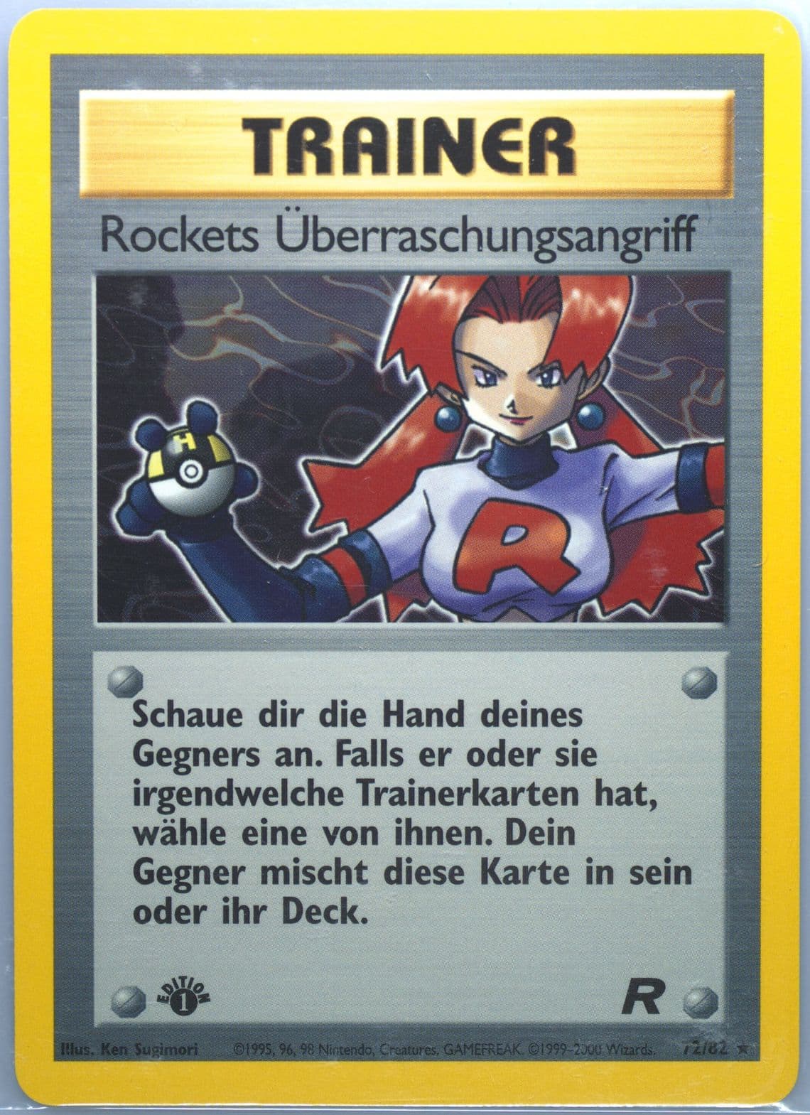 Rockets Uberraschungsangriff German-1st Edition (72) 2000 Pokemon Rocket