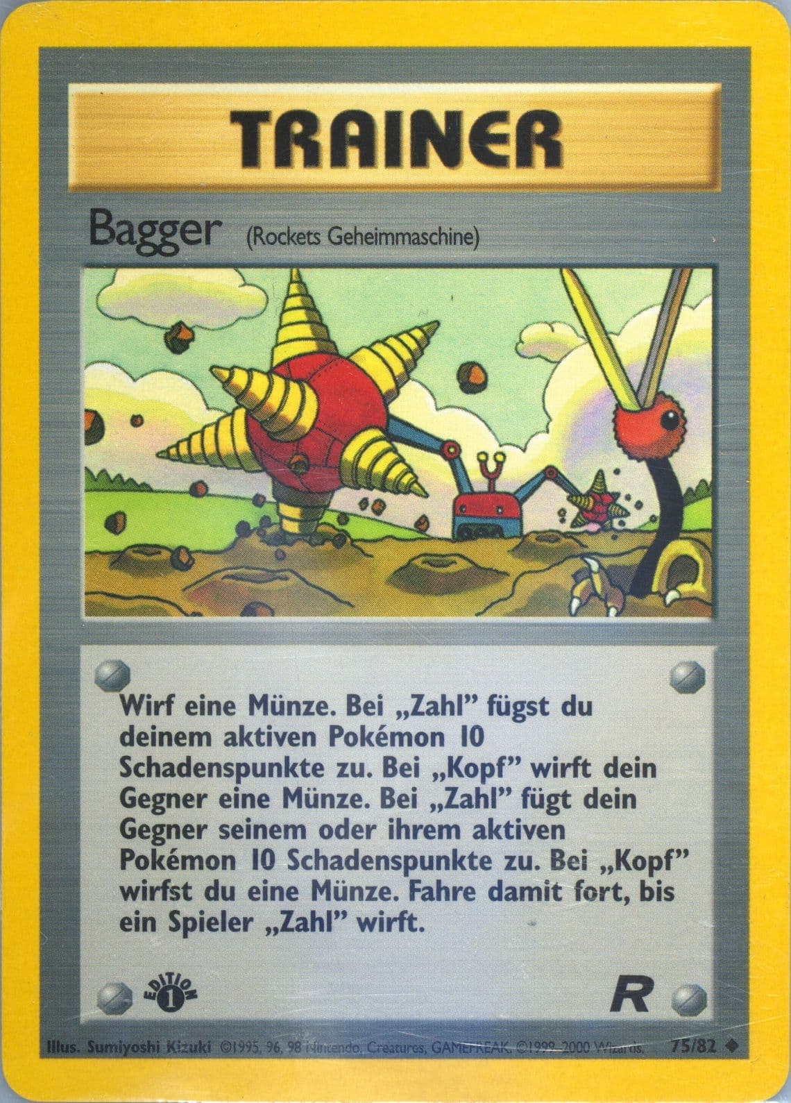 Bagger German-1st Edition (75) 2000 Pokemon Rocket