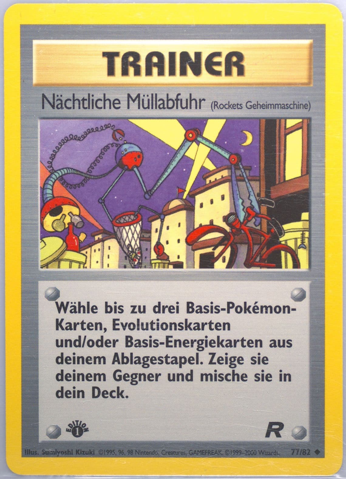 Nachtliche Mullabfuhr German-1st Edition (77) 2000 Pokemon Rocket