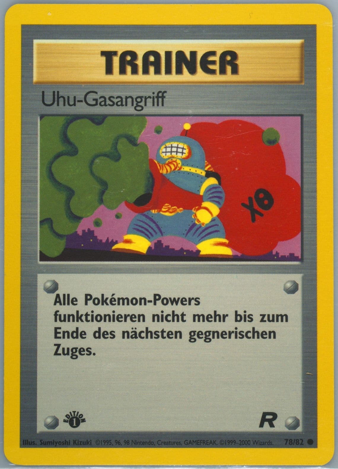 Uhu-Gasangriff German-1st Edition (78) 2000 Pokemon Rocket