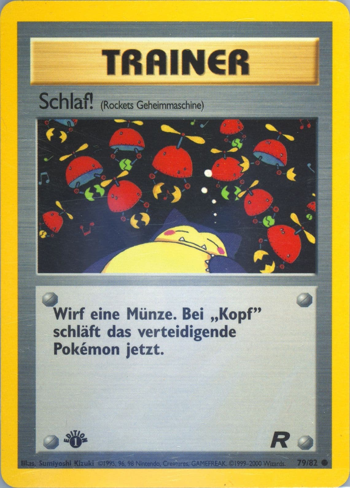 Schlaf! German-1st Edition (79) 2000 Pokemon Rocket