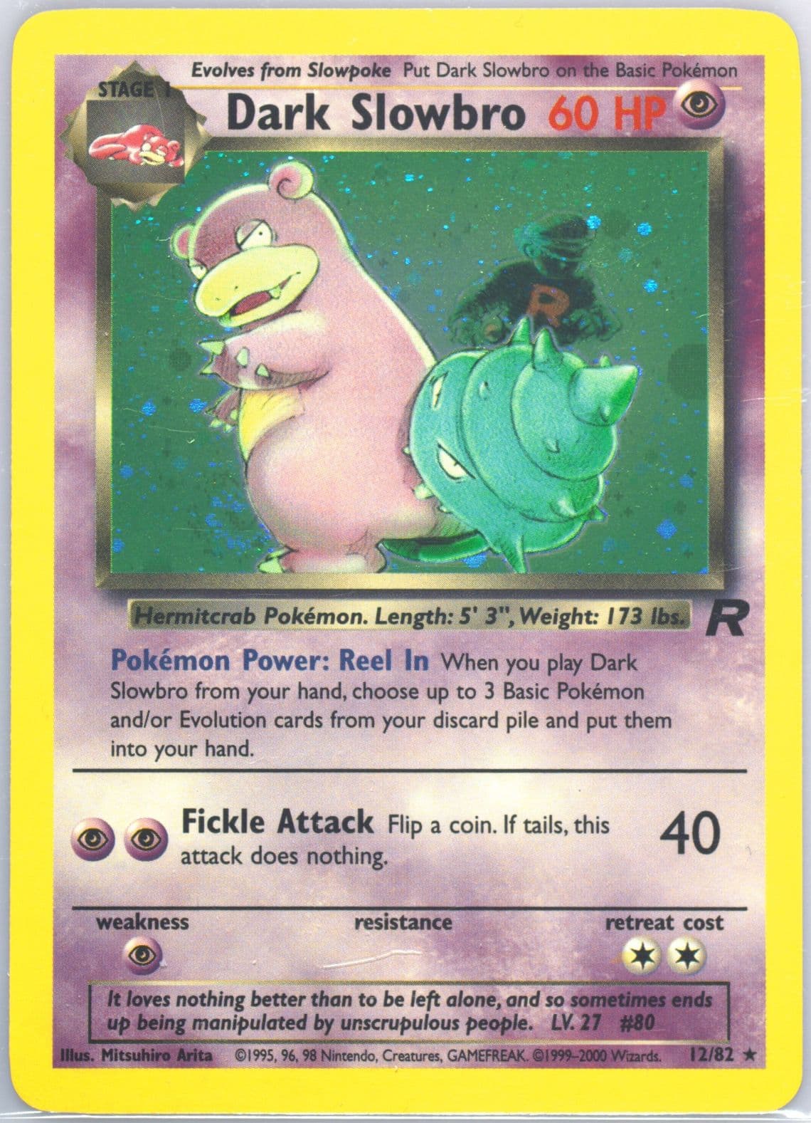 Dark Slowbro-Holo (12) 2001 Pokemon Italian Rocket