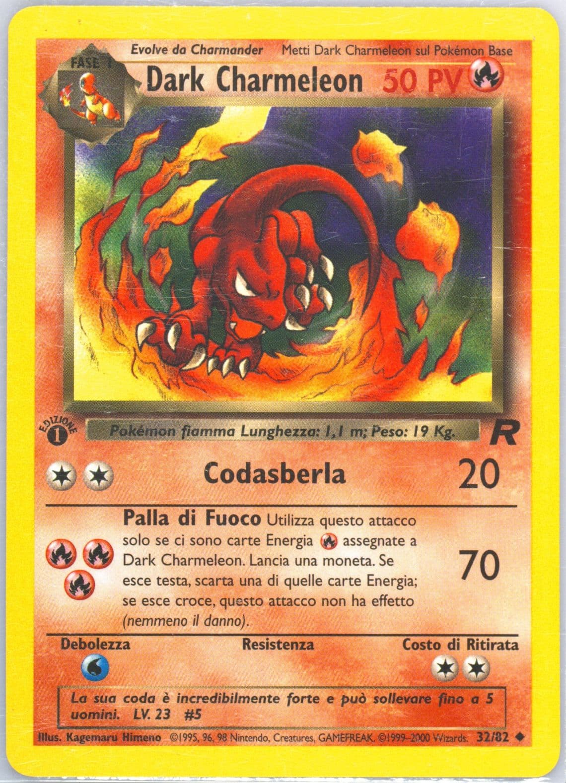 Dark Charmeleon 1st Edition (32) 2001 Pokemon Italian Rocket