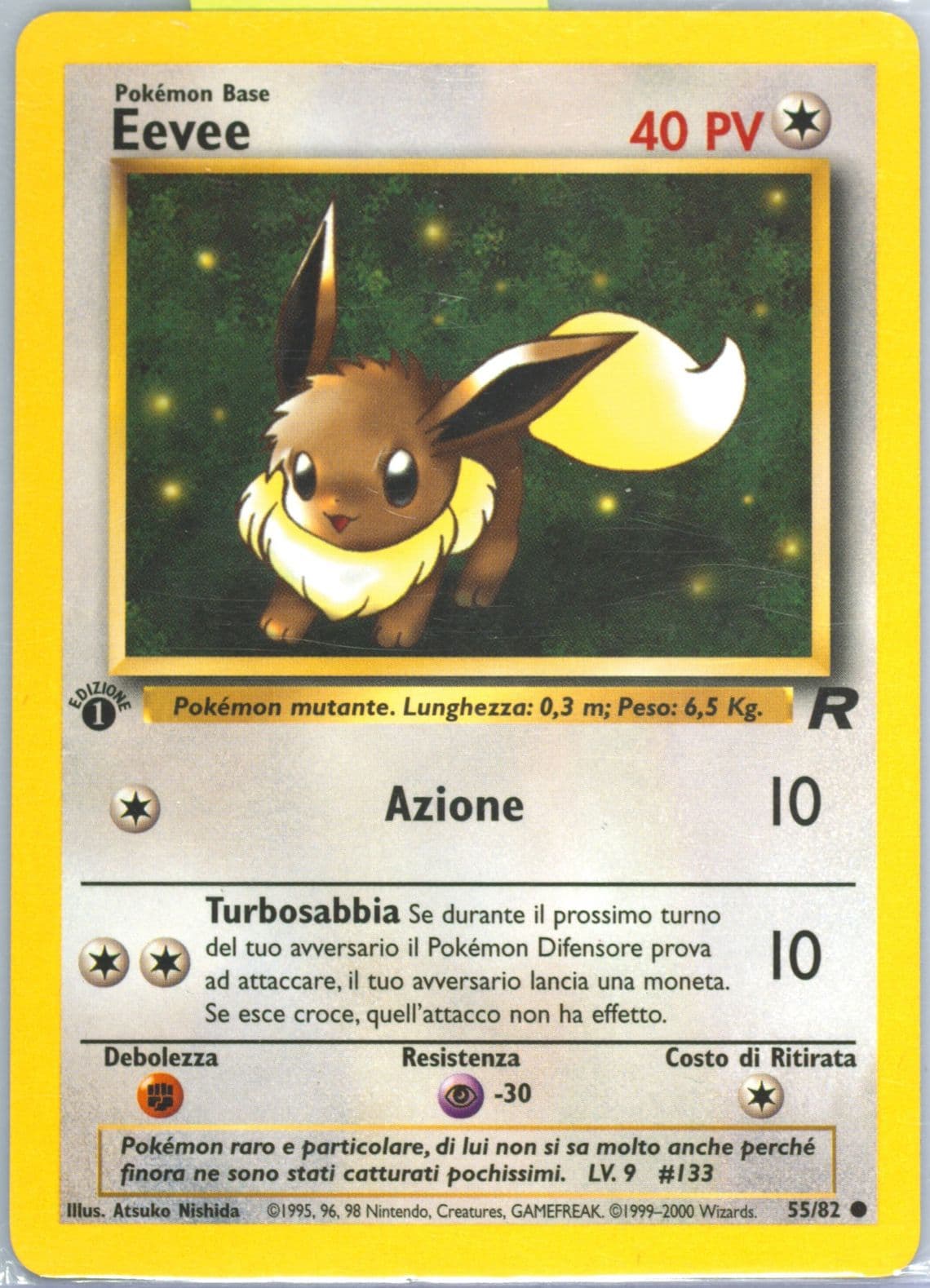 Eevee 1st Edition (55) 2001 Pokemon Italian Rocket