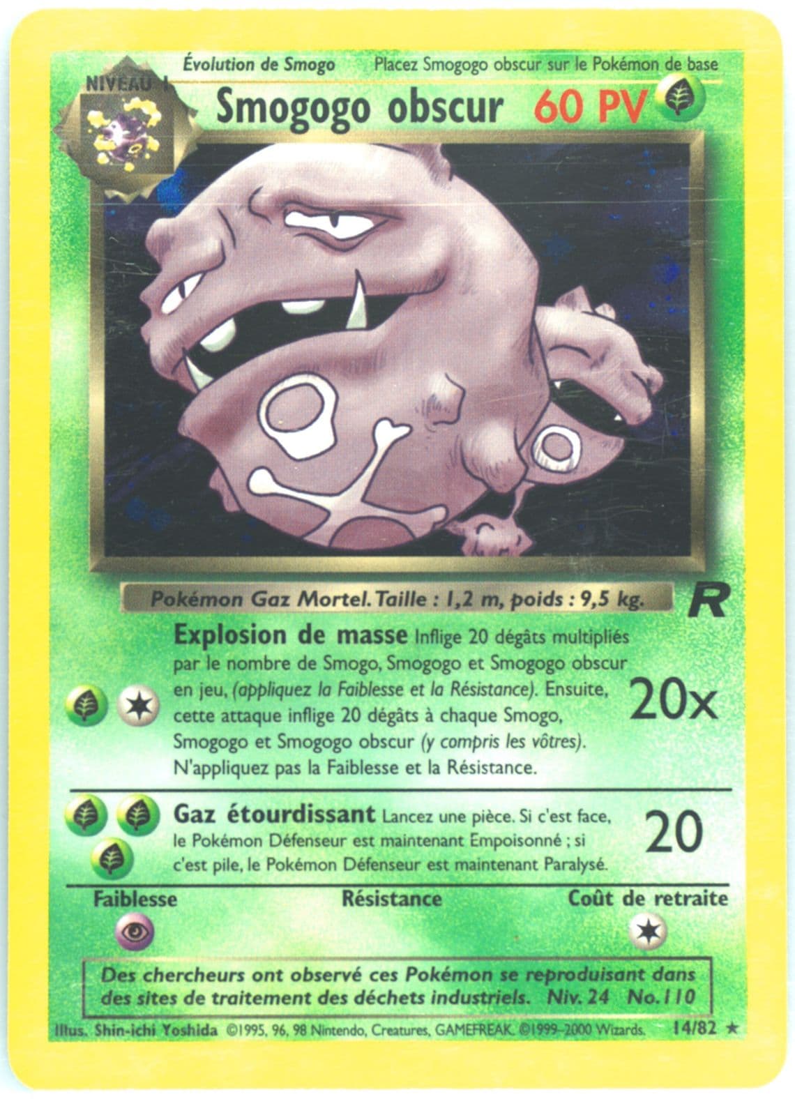 Smogogo Obscur-Holo (14) 2001 Pokemon French Rocket