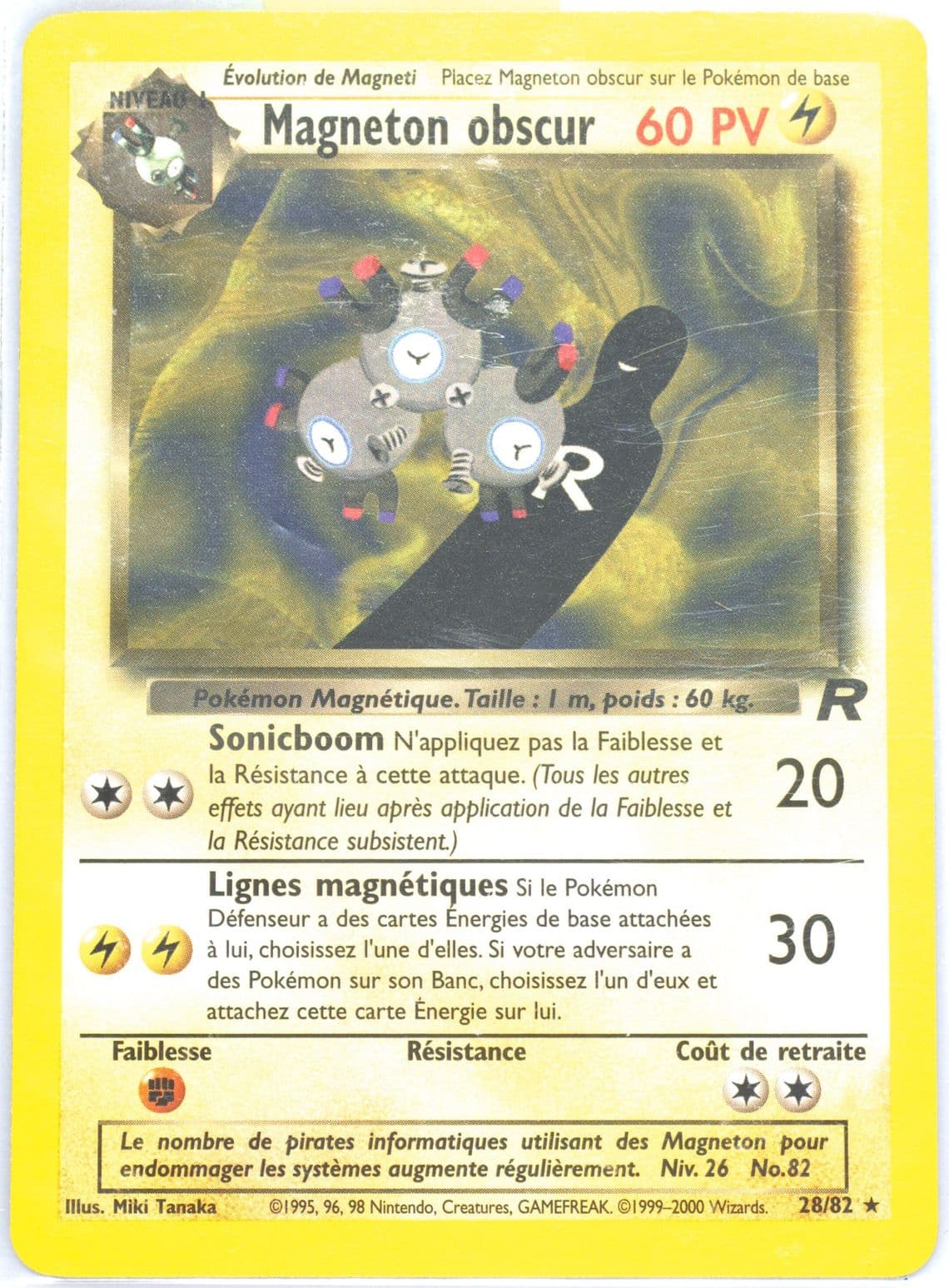Magneton Obscur (28) 2001 Pokemon French Rocket