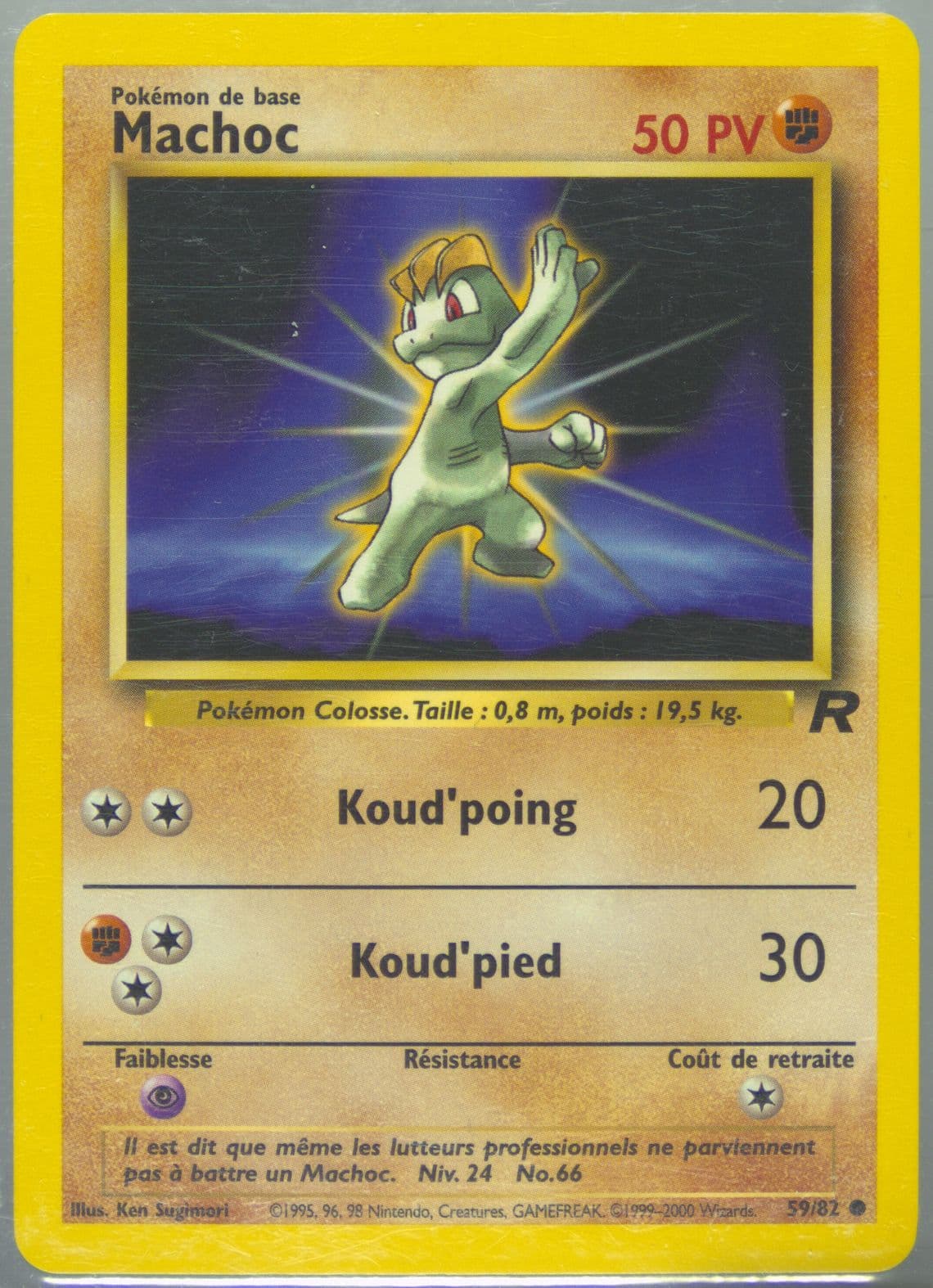 Machoc (59) 2001 Pokemon French Rocket