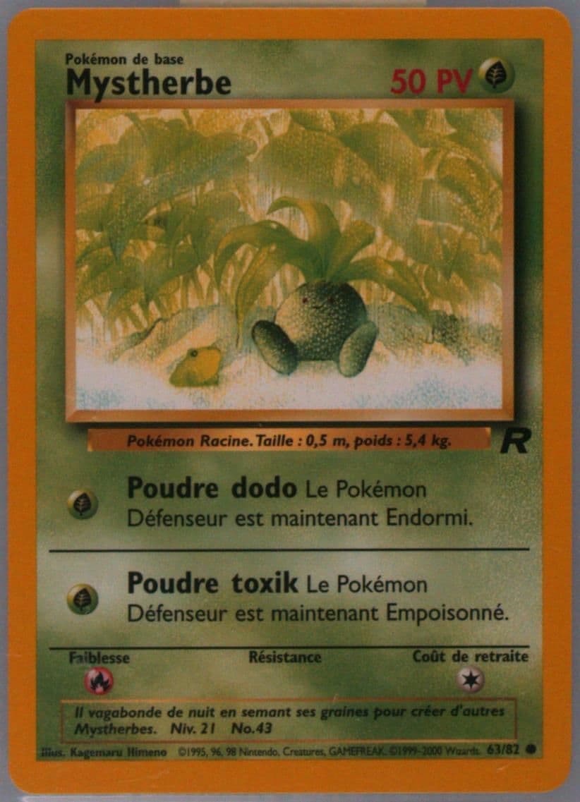 Mystherbe (63) 2001 Pokemon French Rocket
