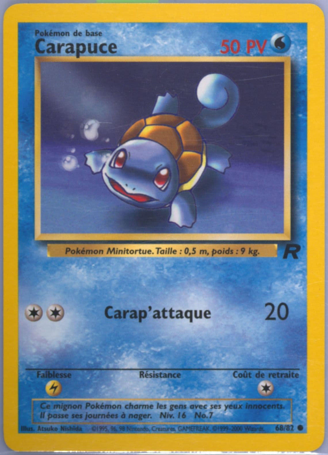 Carapuce (68) 2001 Pokemon French Rocket