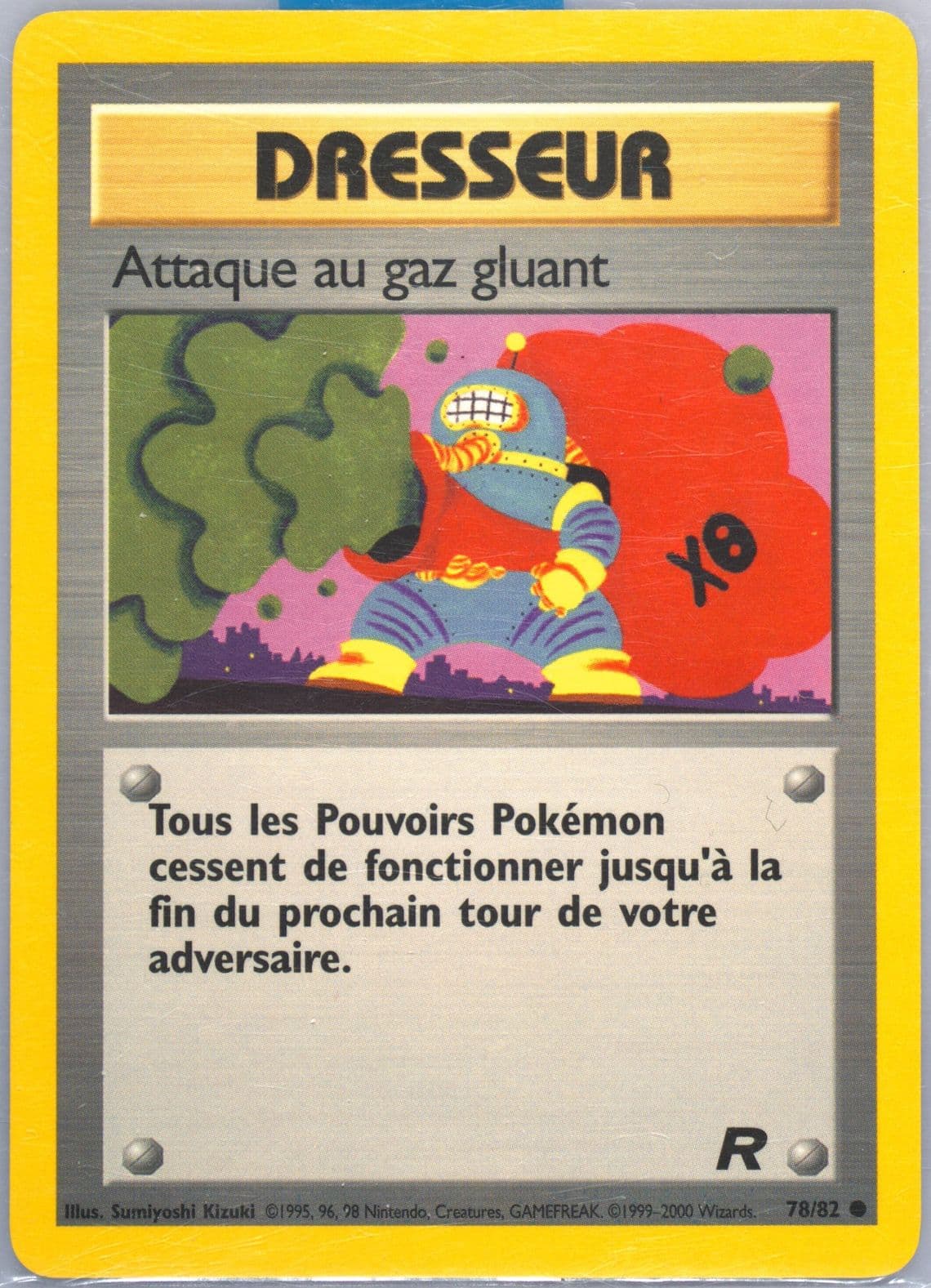 Attaque AU Gaz Gluant (78) 2001 Pokemon French Rocket