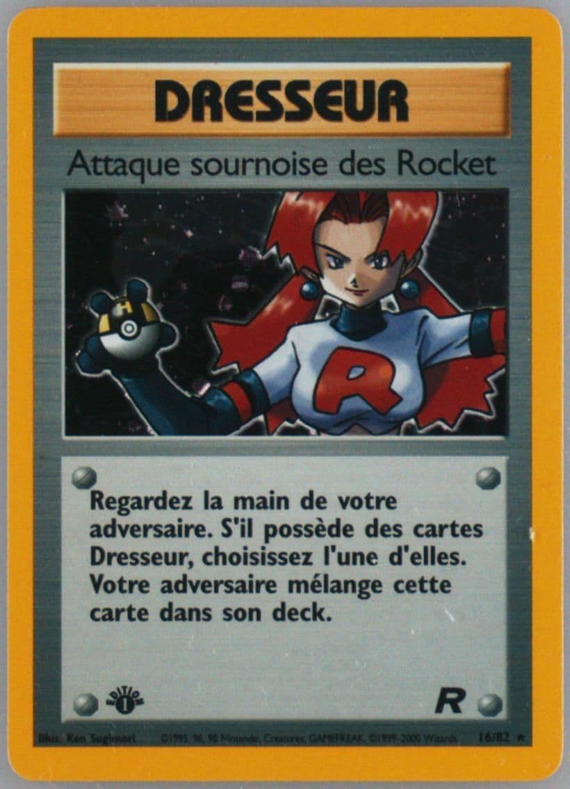 Attaque Sournoise Des Rocket-Holo 1st Edition (16) 2001 Pokemon French Rocket