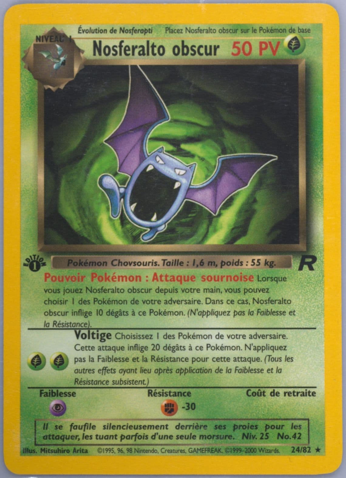 Nosferalto Obscur 1st Edition (24) 2001 Pokemon French Rocket