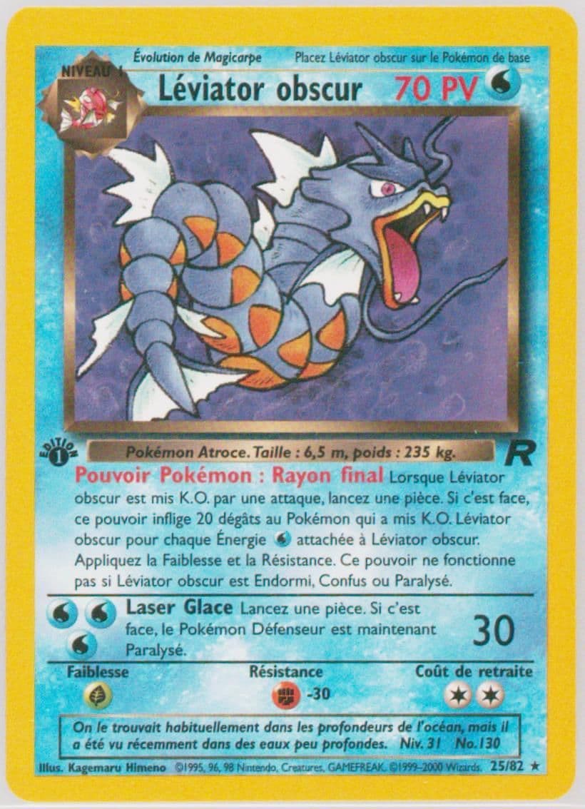 Leviator Obscur 1st Edition (25) 2001 Pokemon French Rocket