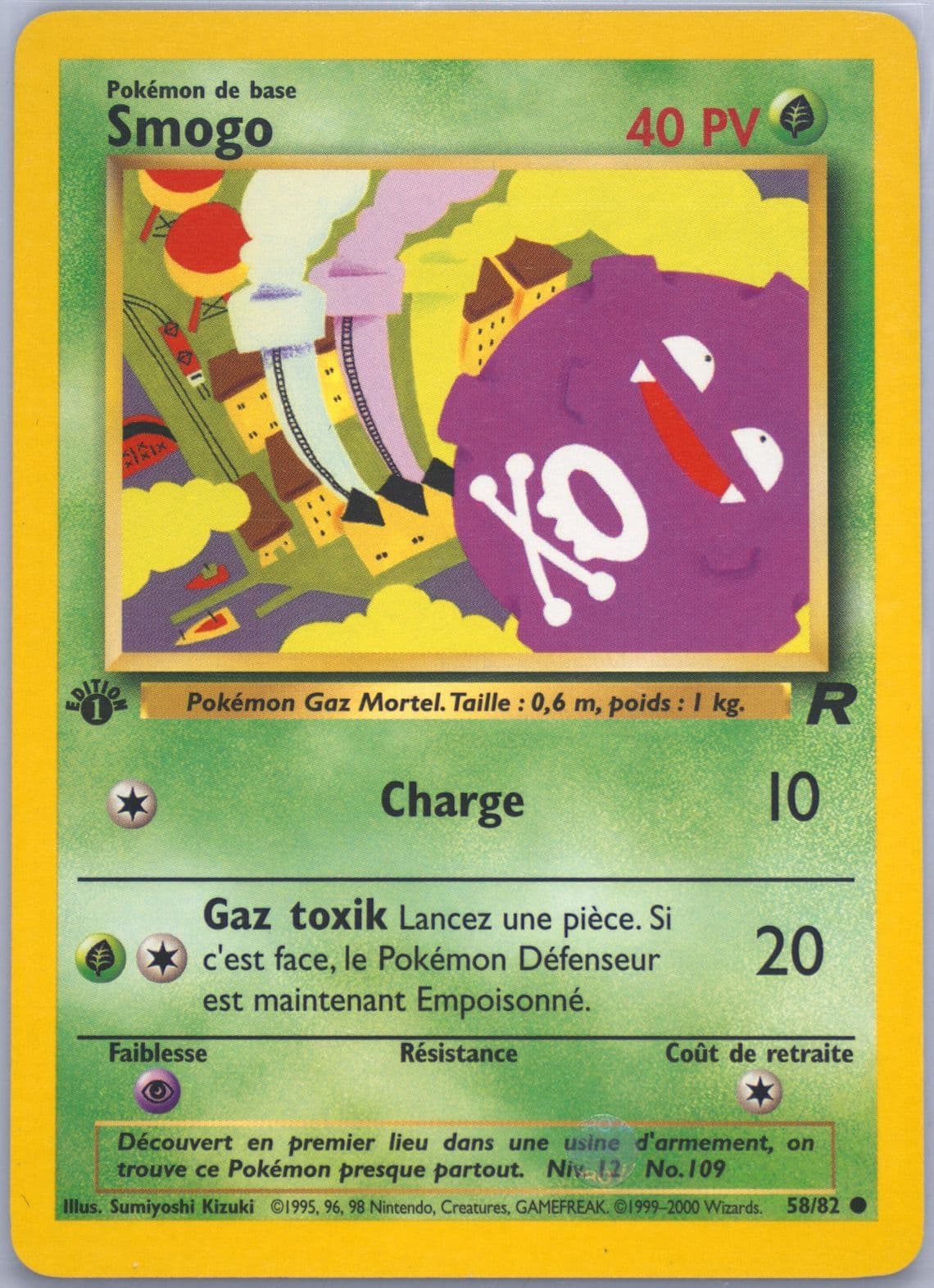 Smogo 1st Edition (58) 2001 Pokemon French Rocket