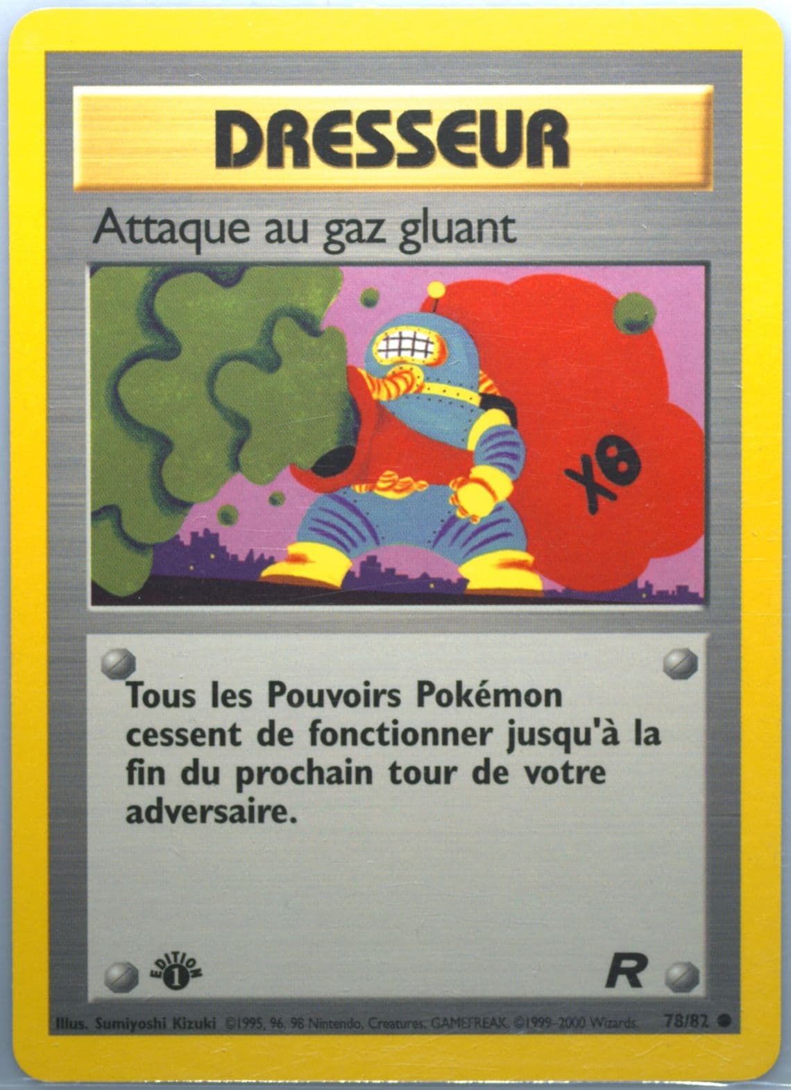Attaque AU Gaz Gluant 1st Edition (78) 2001 Pokemon French Rocket