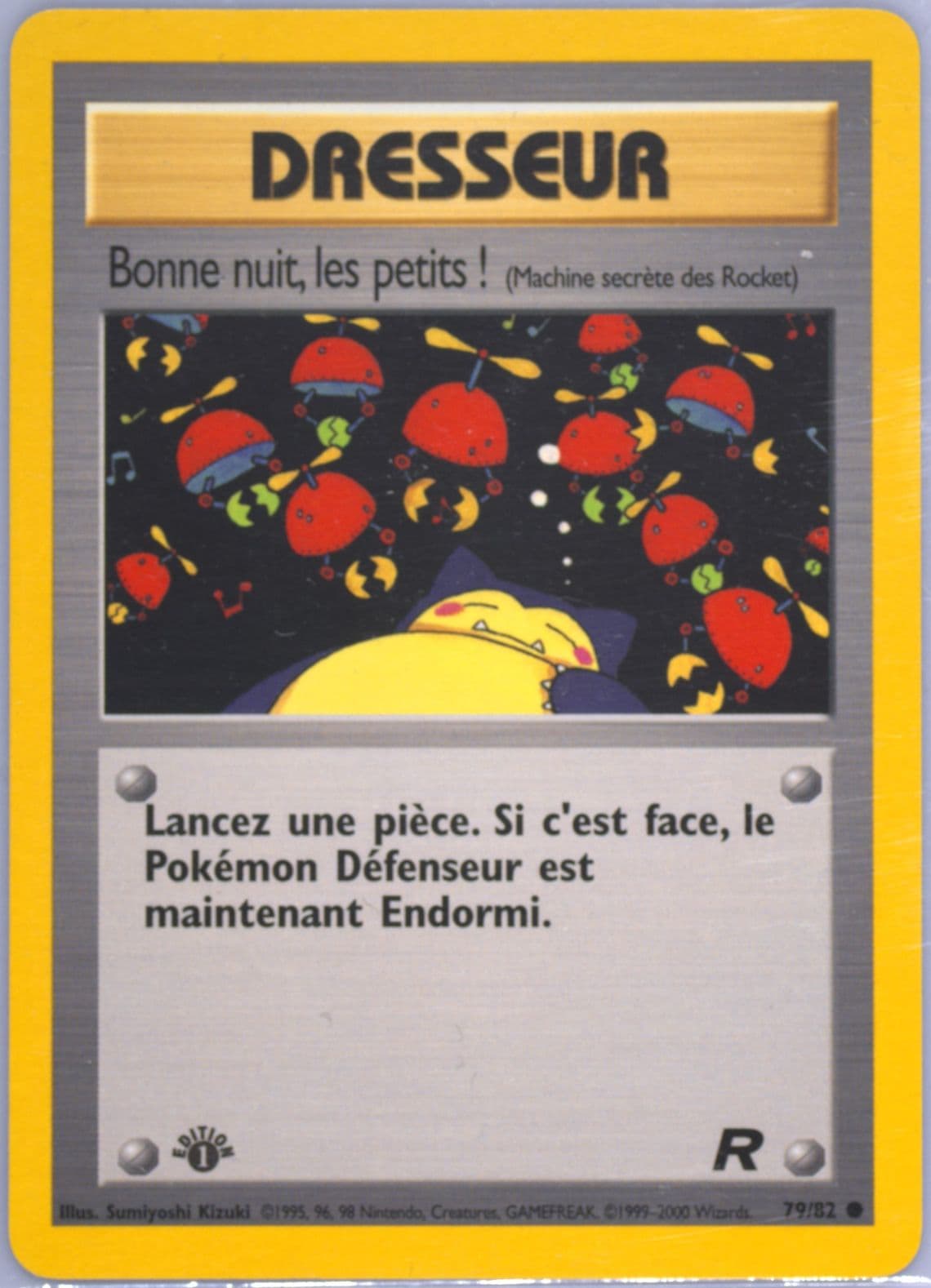 Bonne Nuit, Les Petits! 1st Edition (79) 2001 Pokemon French Rocket