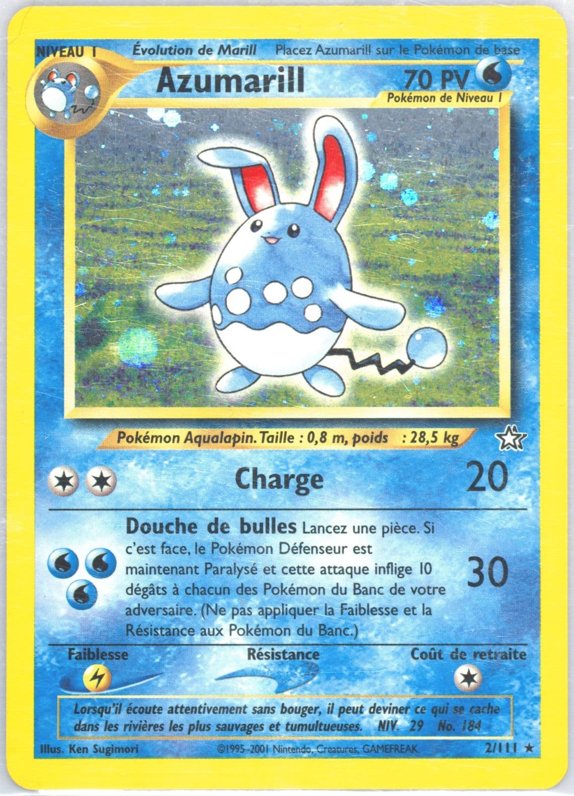 Azumarill-Holo (2) 2001 Pokemon French Neo Genesis