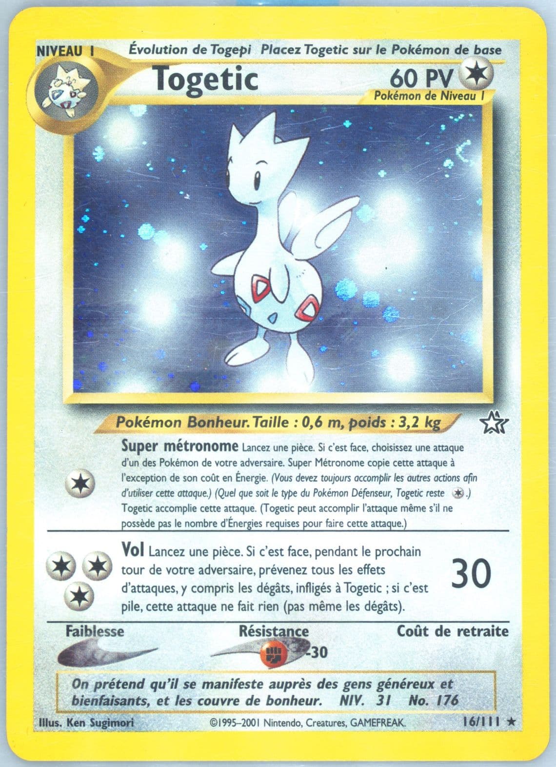 Togetic-Holo (16) 2001 Pokemon French Neo Genesis