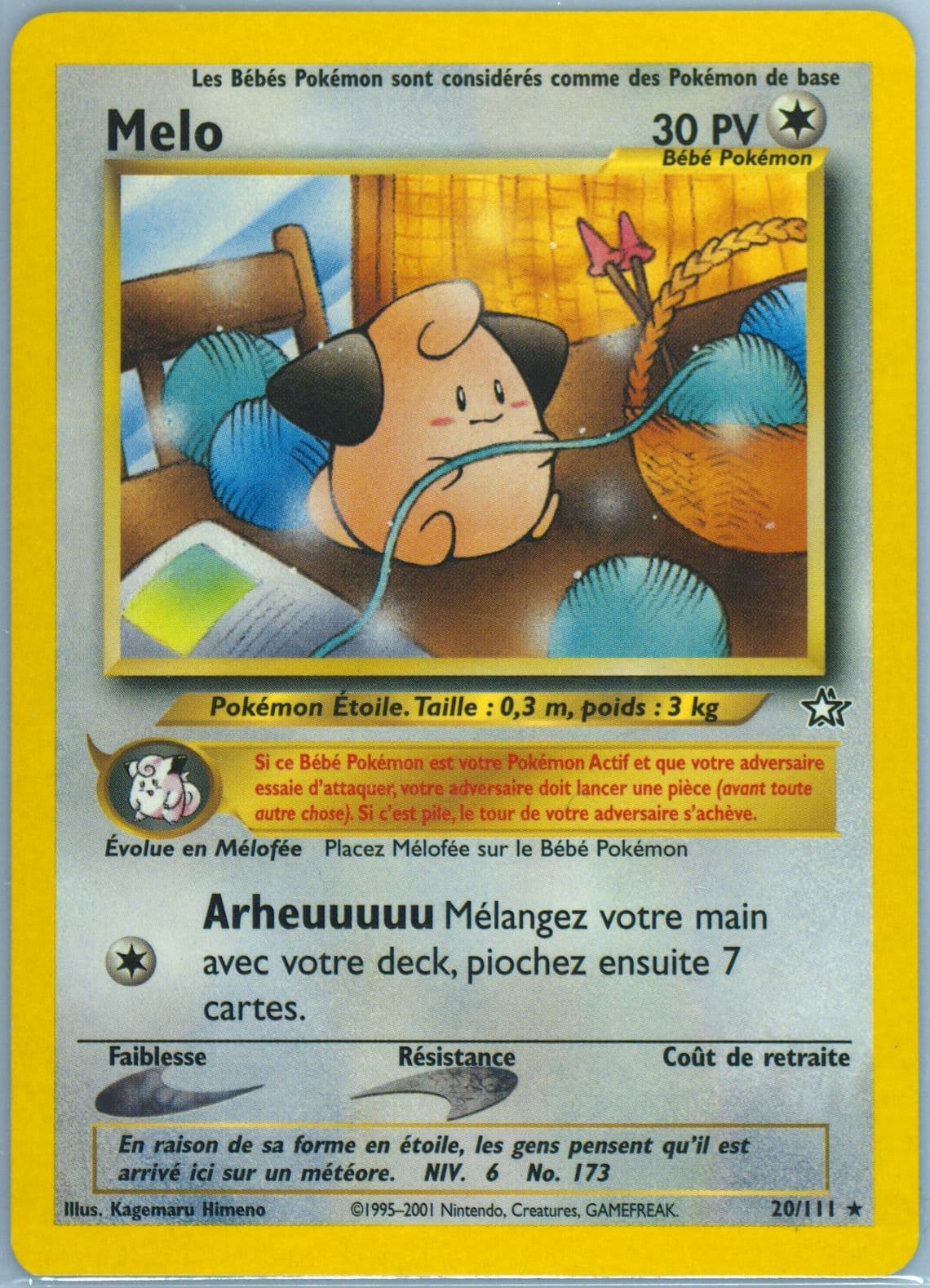 Melo (20) 2001 Pokemon French Neo Genesis