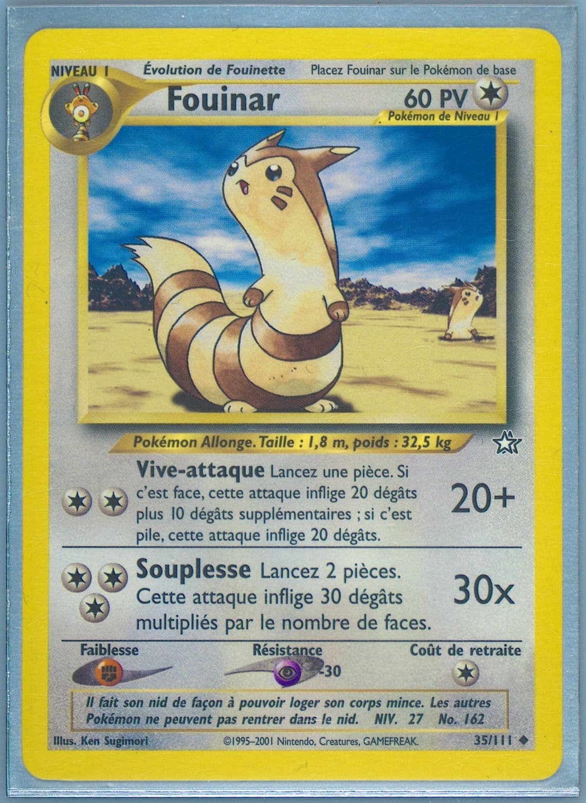 Fouinar (35) 2001 Pokemon French Neo Genesis