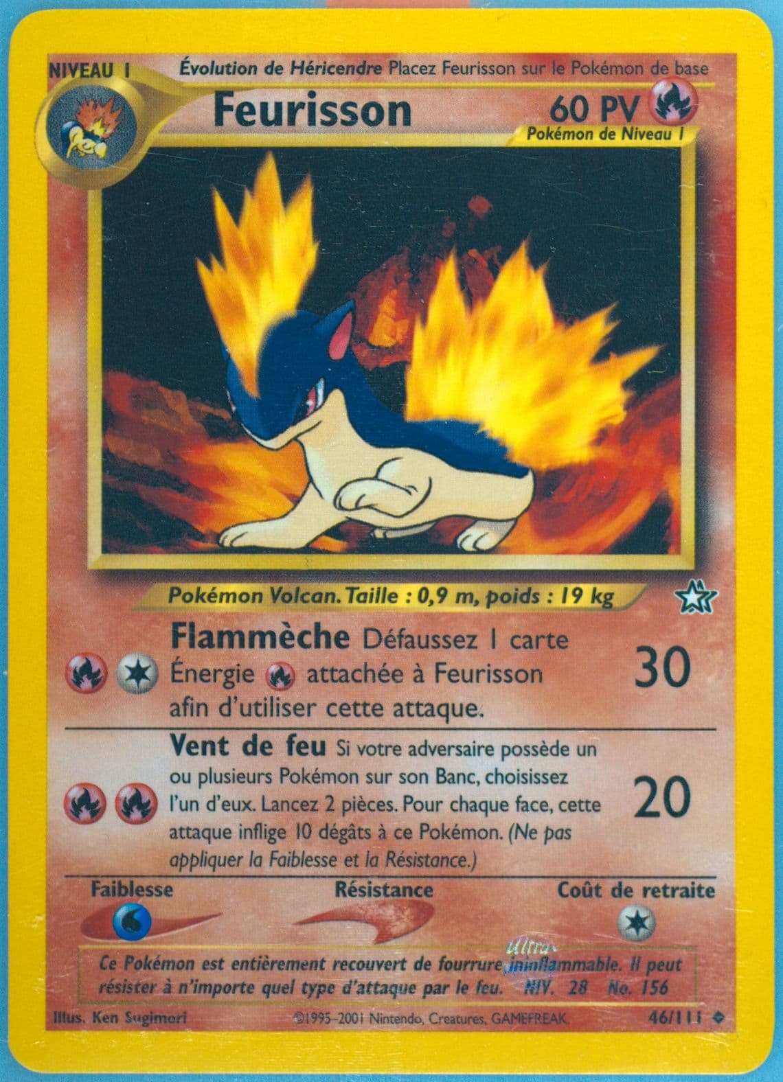 Feurisson (46) 2001 Pokemon French Neo Genesis