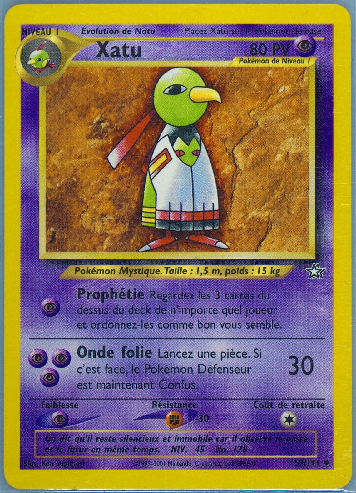 Xatu (52) 2001 Pokemon French Neo Genesis