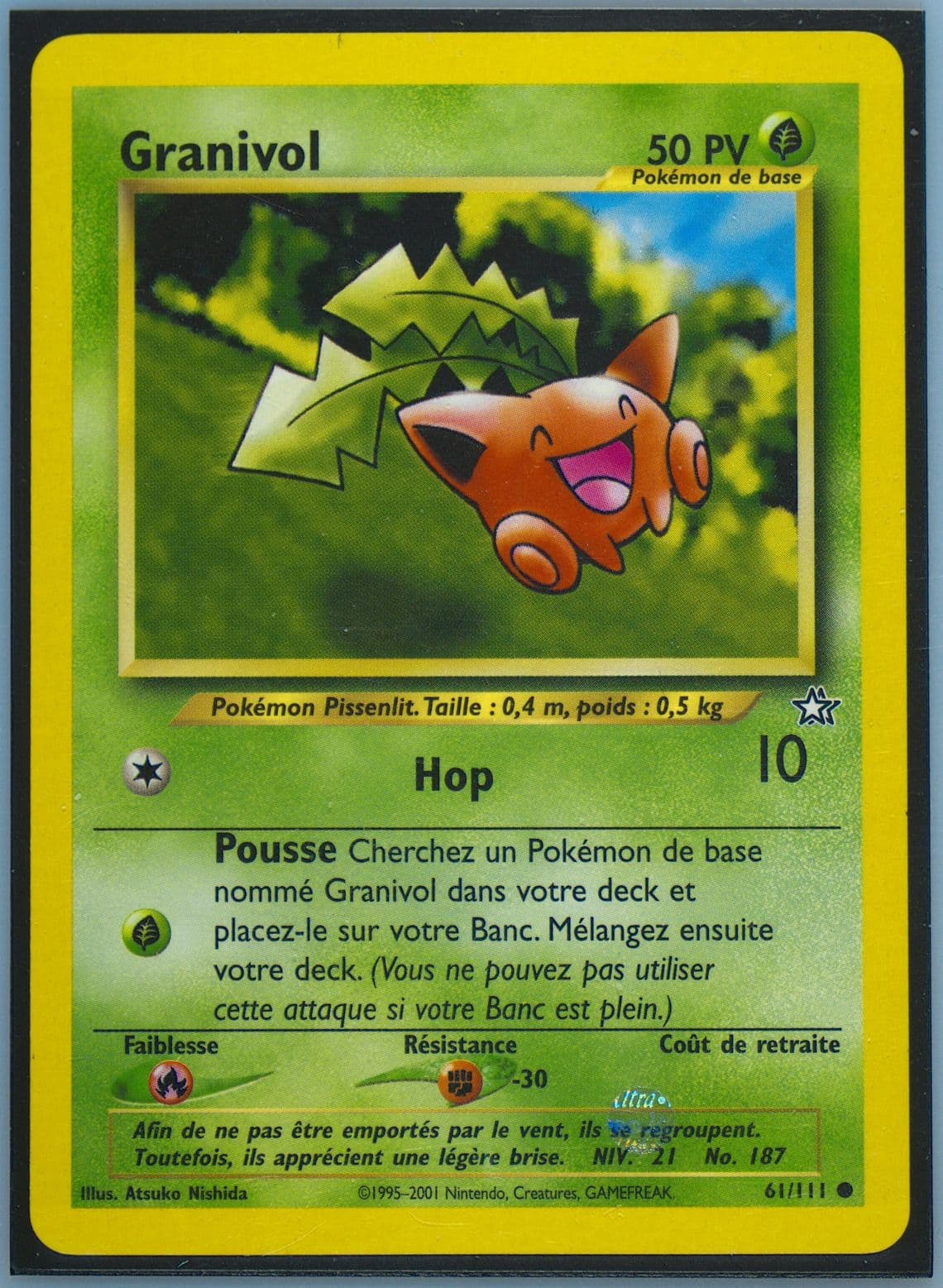 Granivol (61) 2001 Pokemon French Neo Genesis