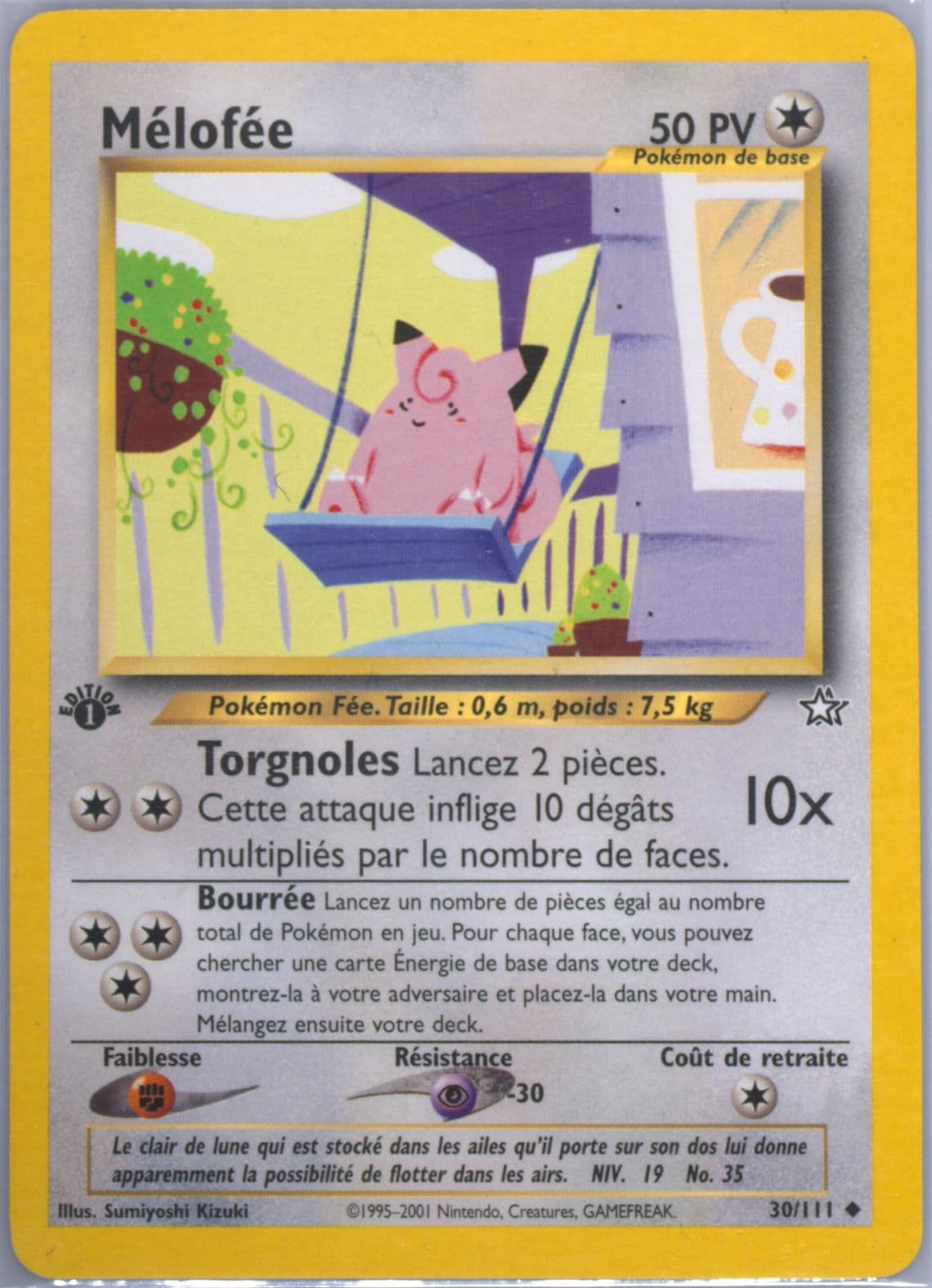 Melofee 1st Edition (30) 2001 Pokemon French Neo Genesis