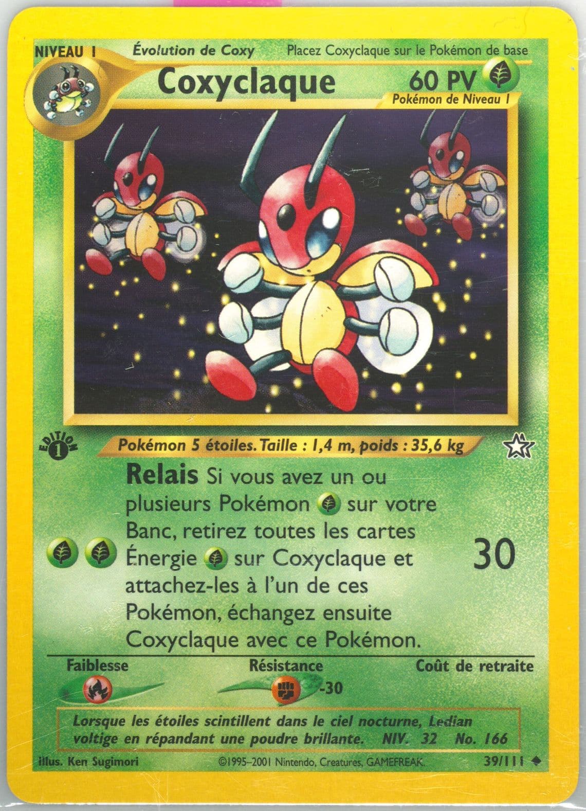 Coxyclaque 1st Edition (39) 2001 Pokemon French Neo Genesis