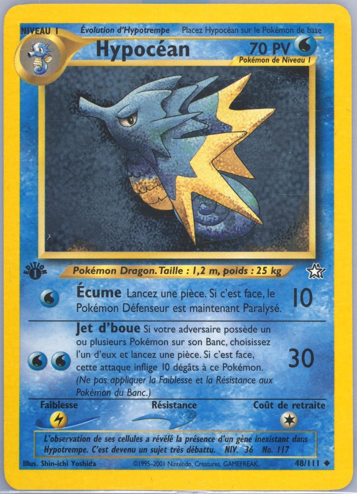 Hypocean 1st Edition (48) 2001 Pokemon French Neo Genesis