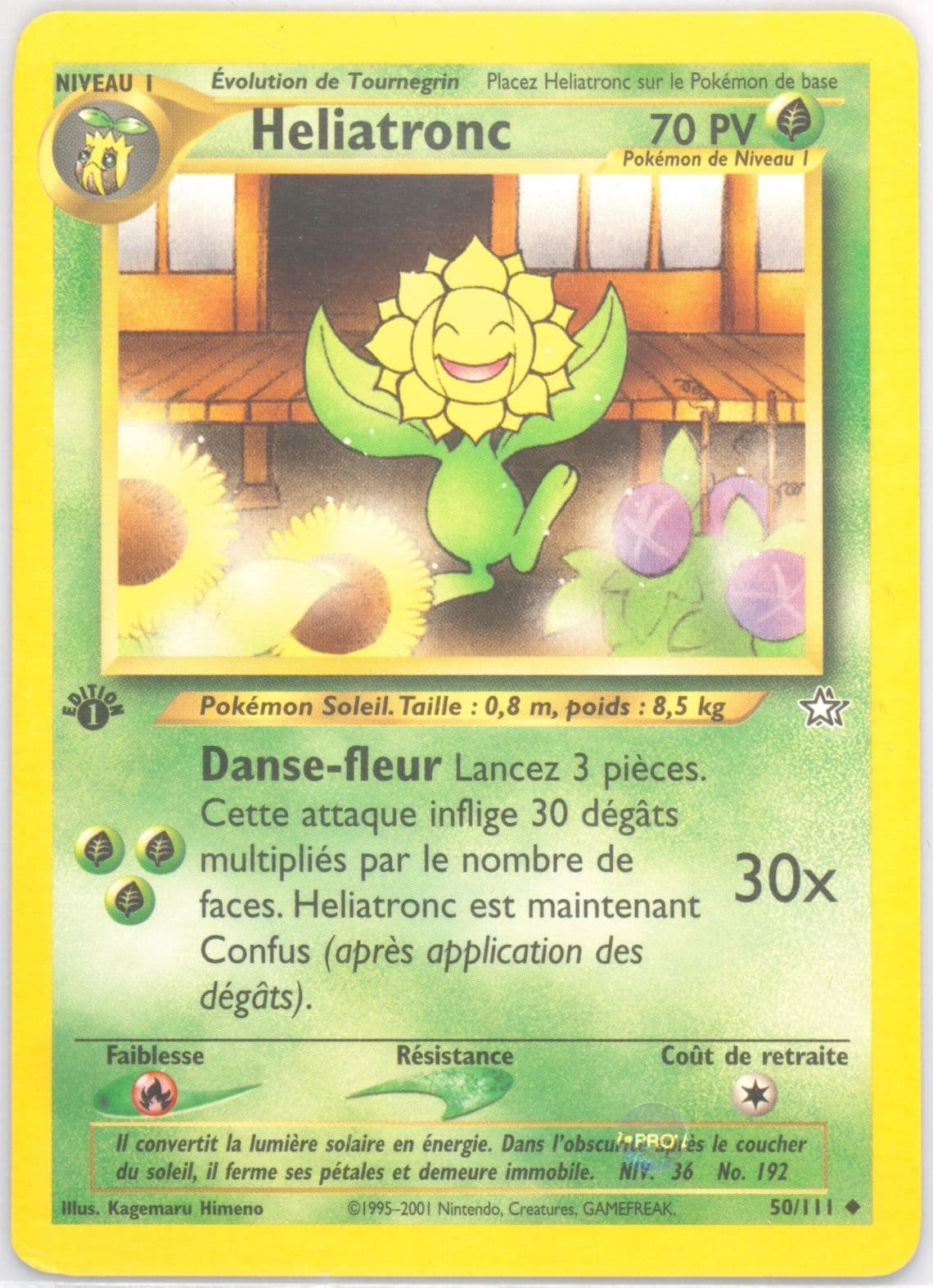 Heliatronc 1st Edition (50) 2001 Pokemon French Neo Genesis