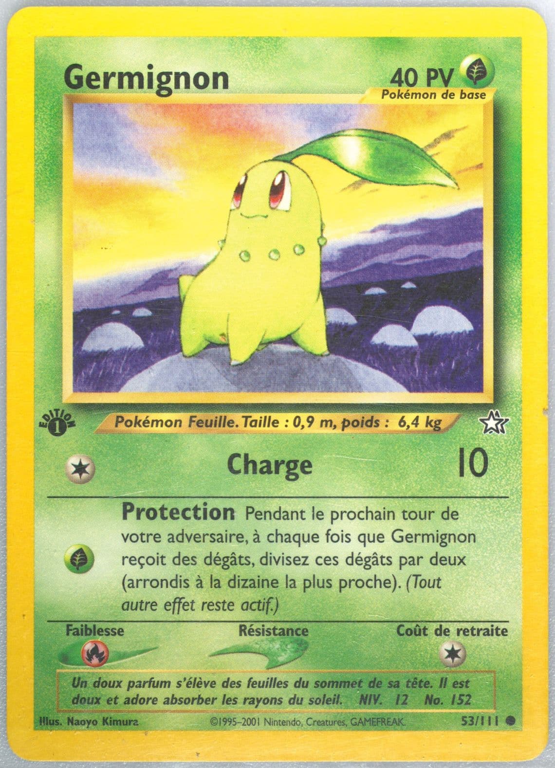 Germignon 1st Edition (53) 2001 Pokemon French Neo Genesis