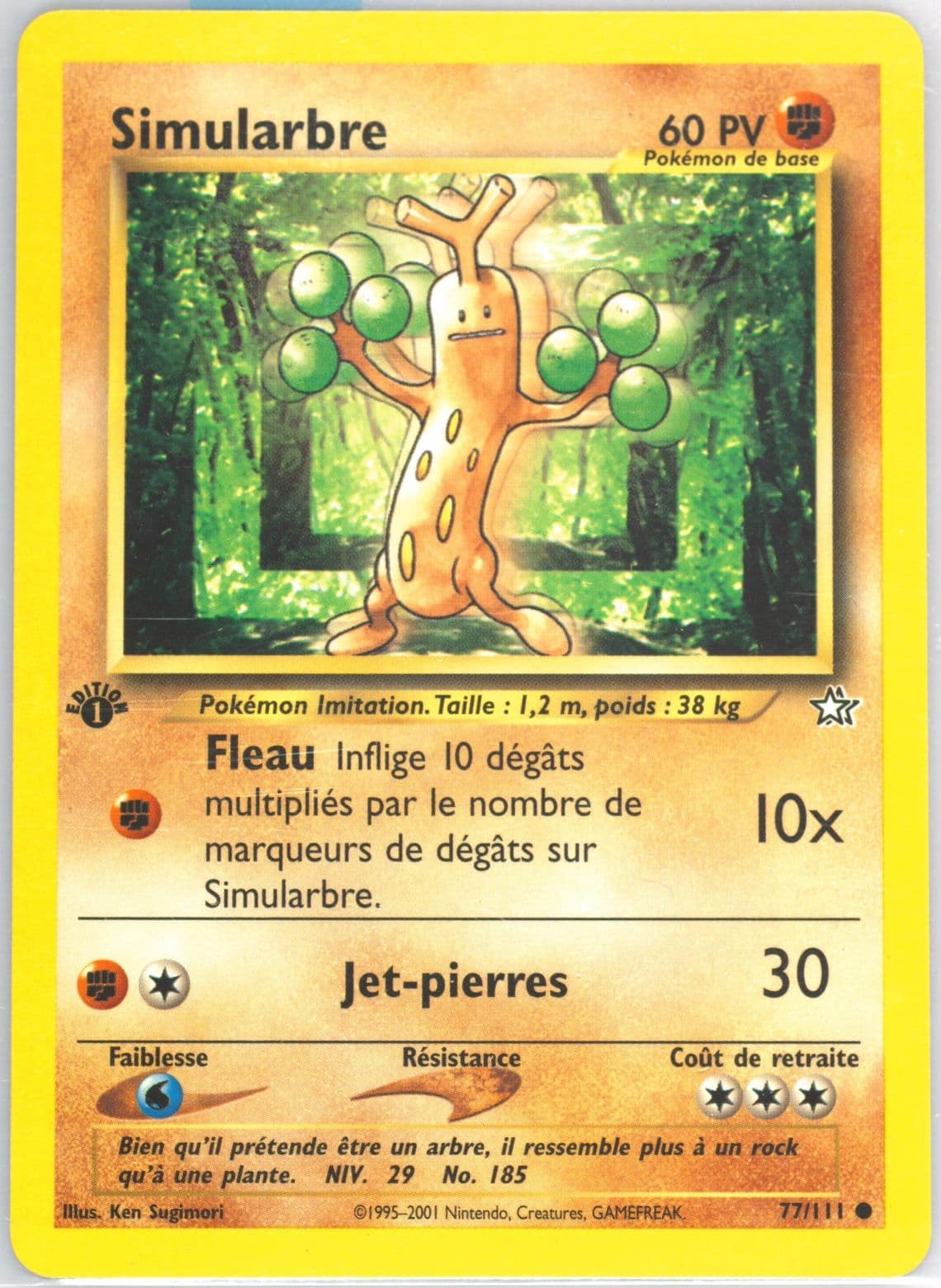 Simularbre 1st Edition (77) 2001 Pokemon French Neo Genesis